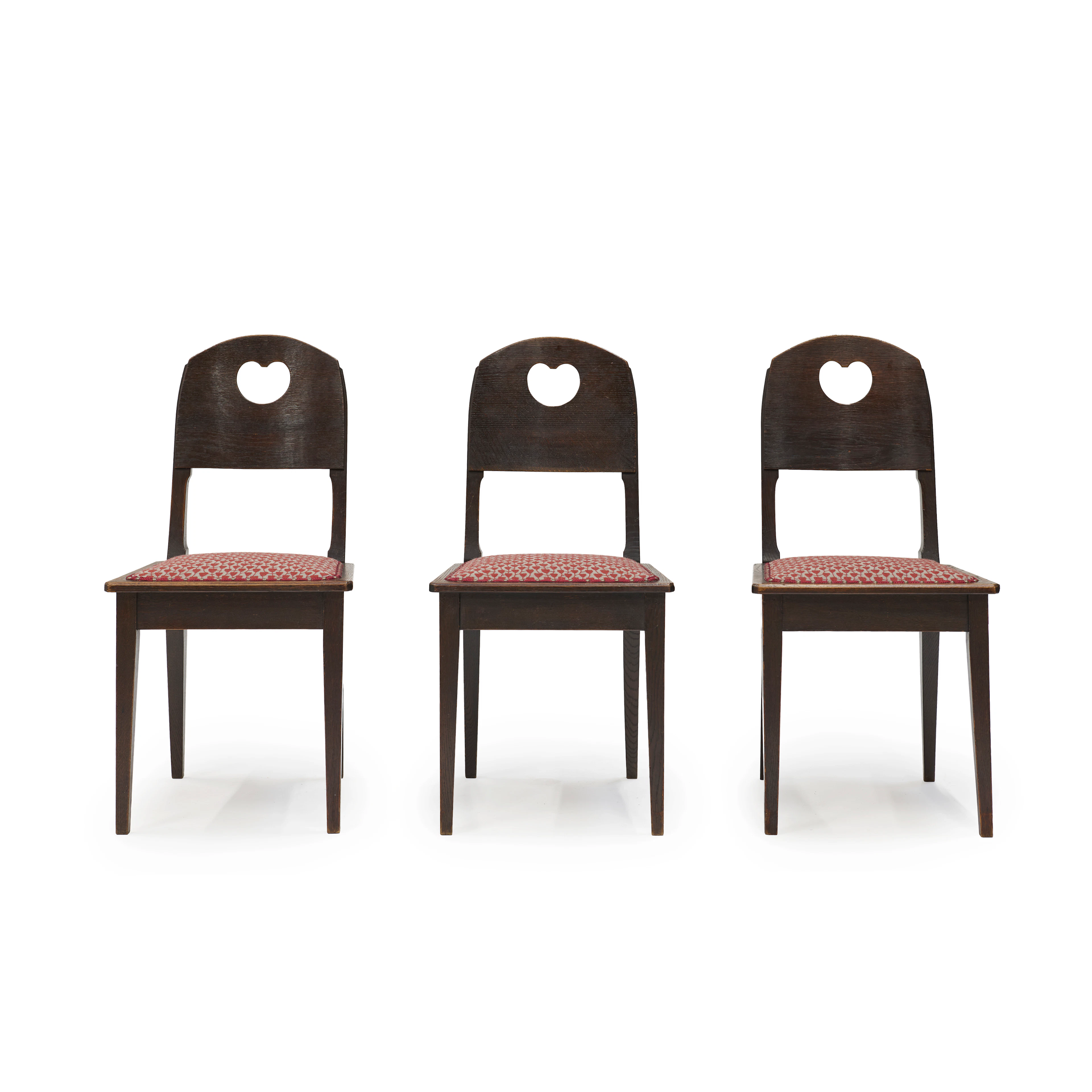 Richard RIEMERSCHMID 1868 - 1957 Suite de trois chaises - circa 1905 - 1906