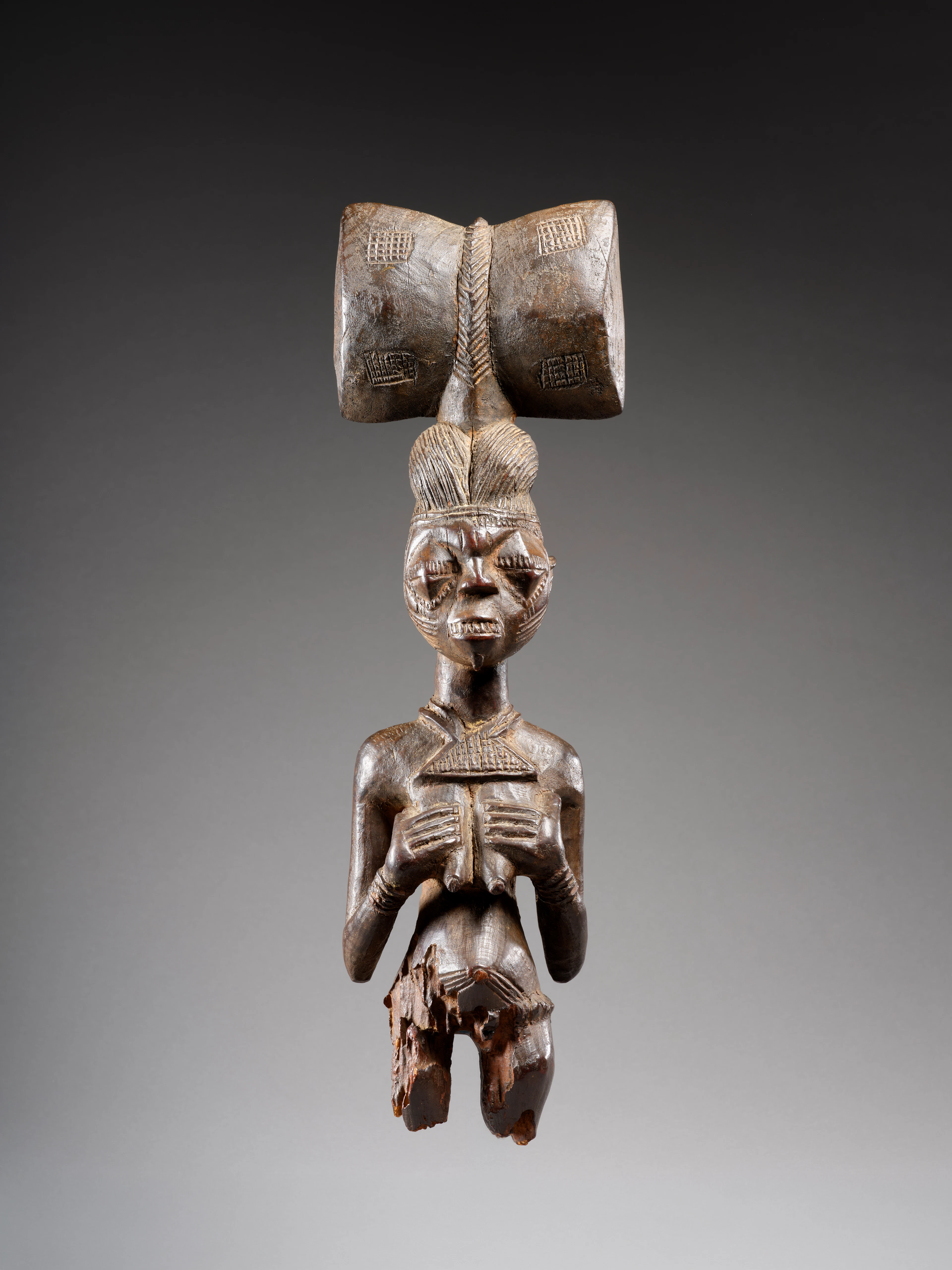 A SHANGO YORUBA STAFF