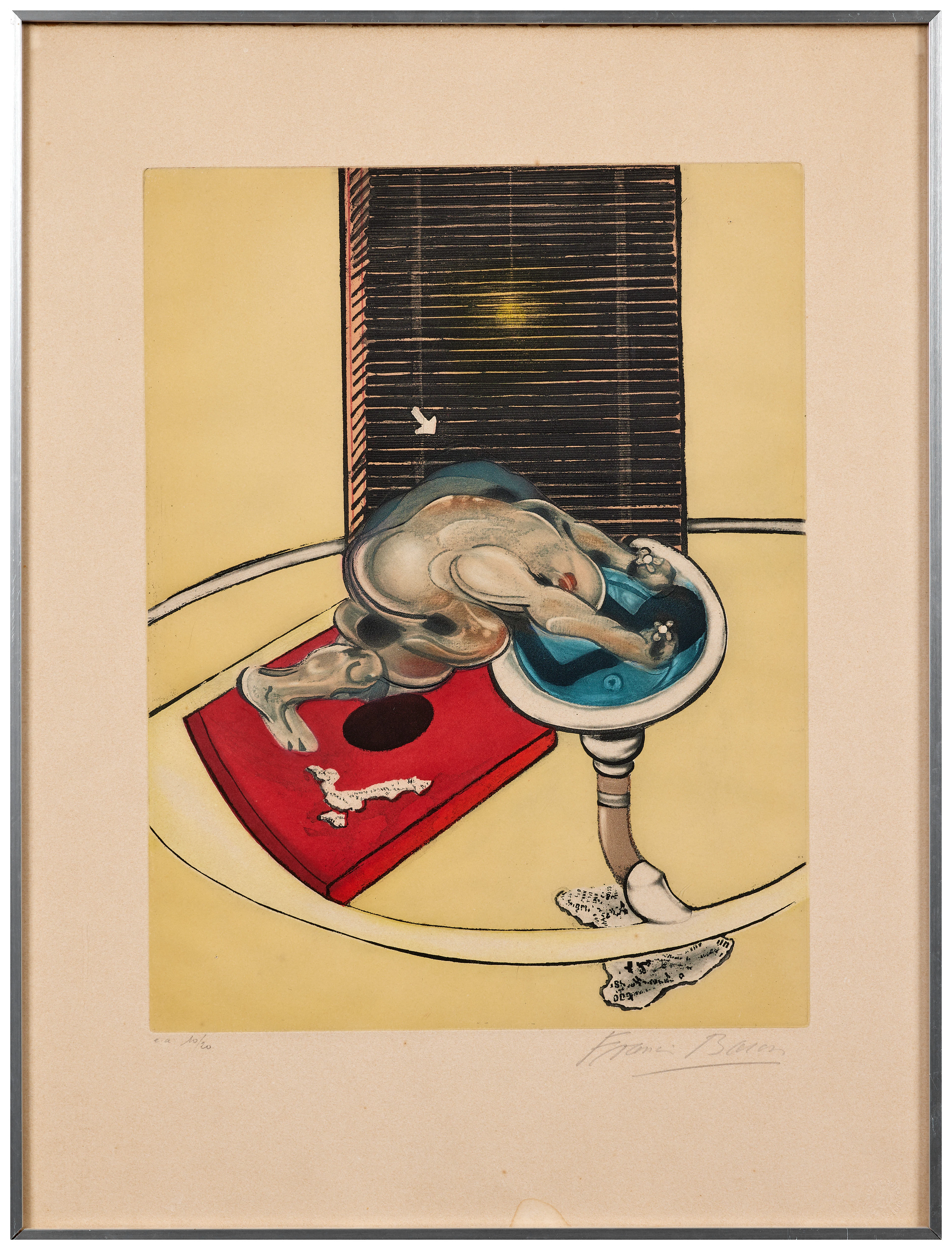 Francis BACON 1909-1992 L'Homme au lavabo (Figure at a Washbasin) - 1977