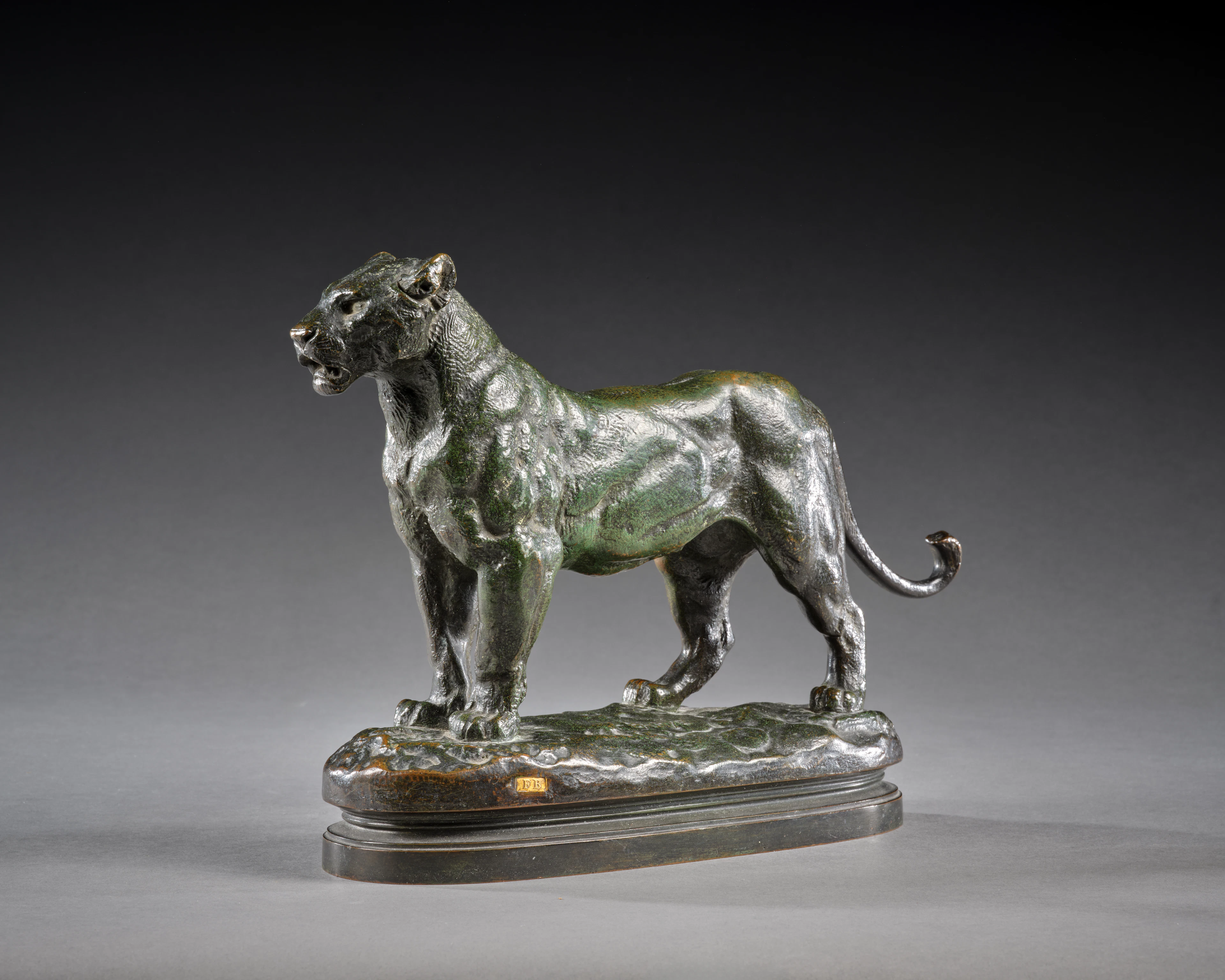 Antoine-Louis BARYE Paris, 1795 - 1875 Lionne d'Algérie