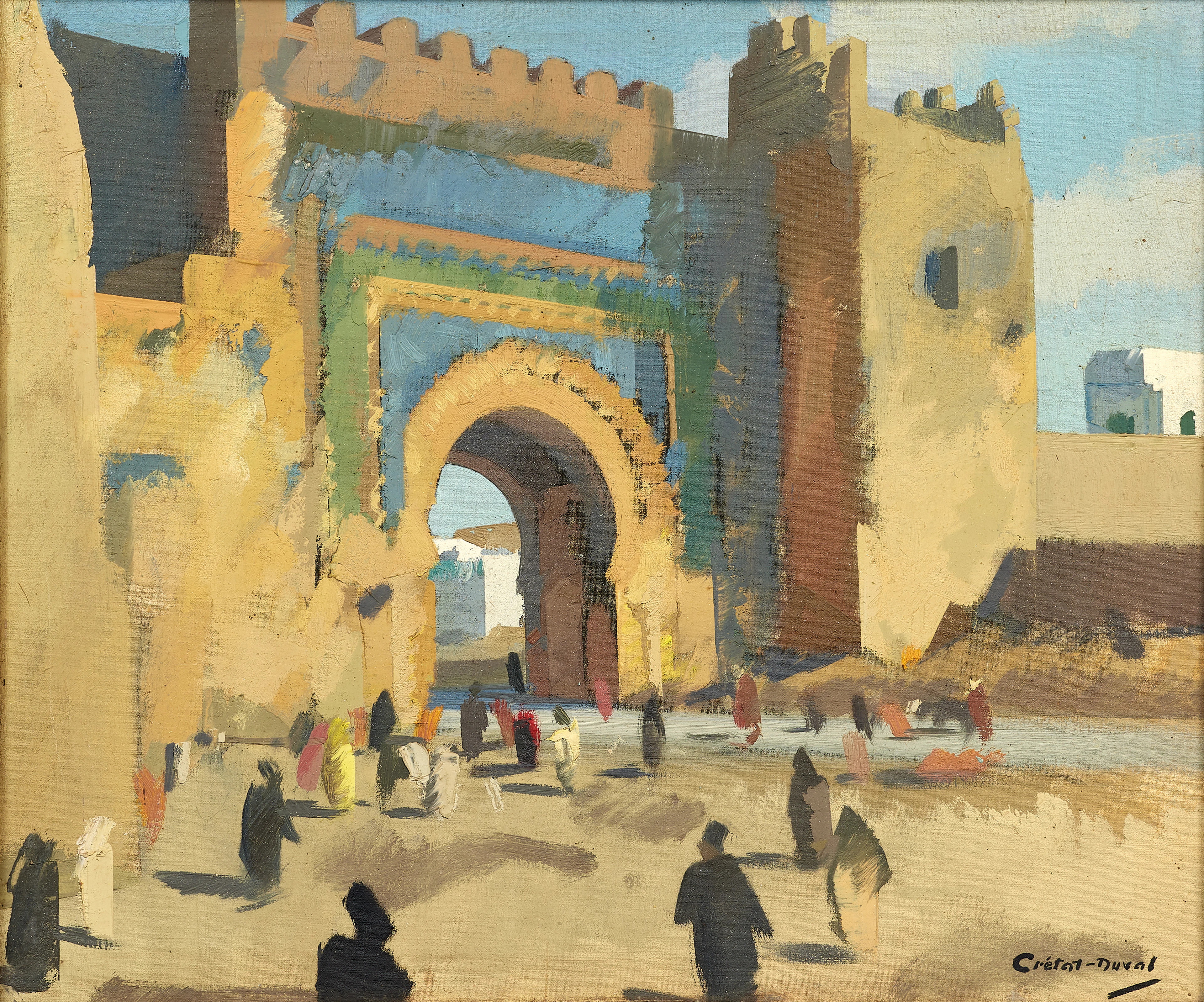 Raymond CRETOT-DUVAL 1895-1986 Porte de la casbah