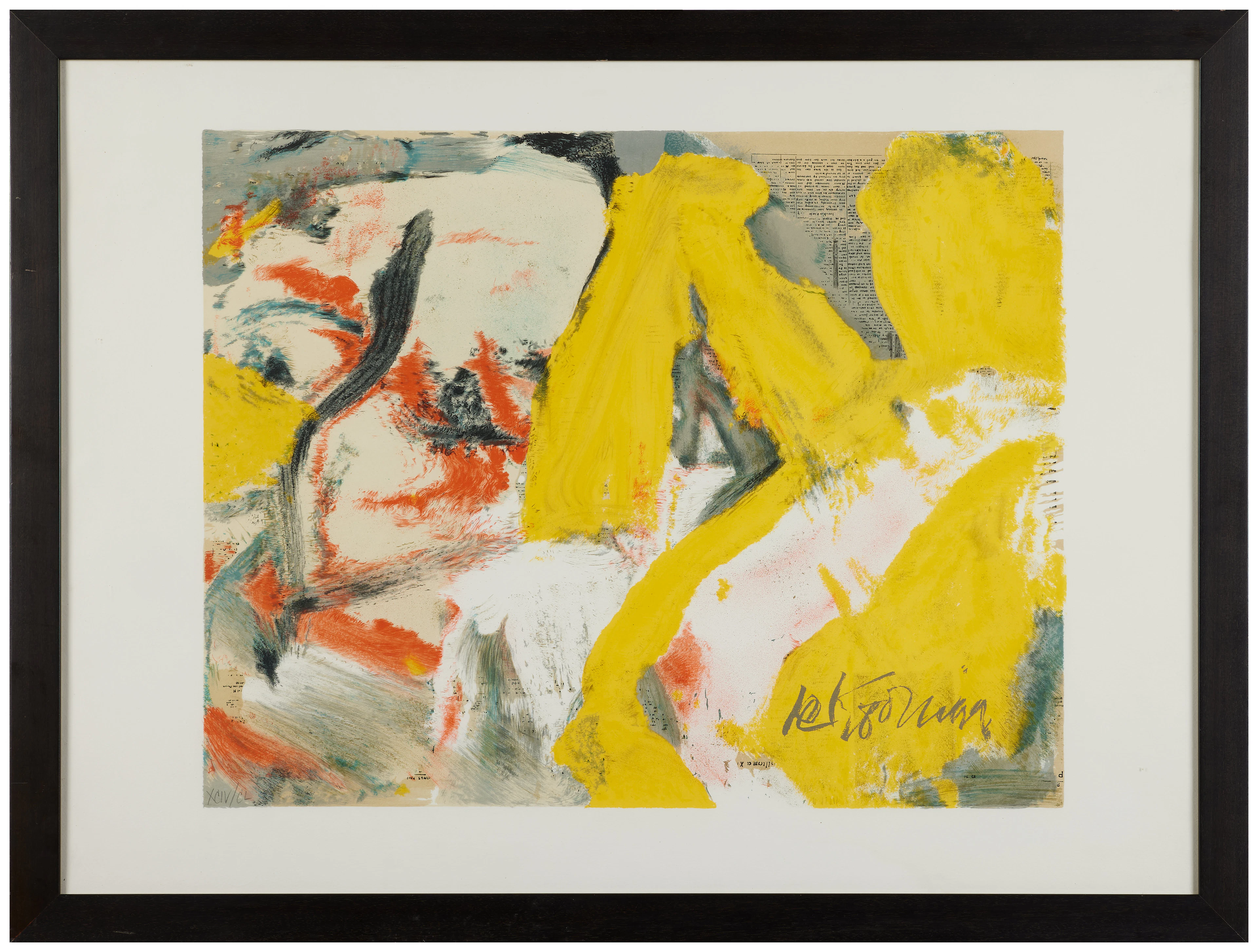 Willem de KOONING 1904 - 1997 The Man and the Big Blonde - 1982