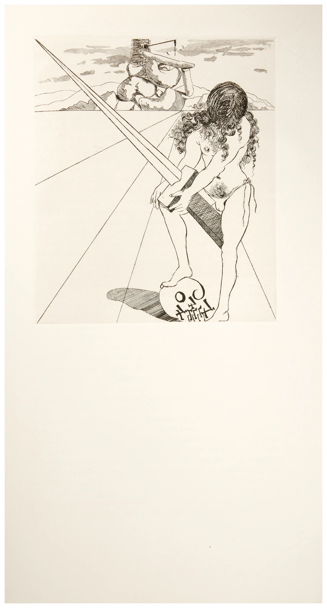 Salvador DALÍ 1904 - 1989 Le Château d'Otrante - 1964