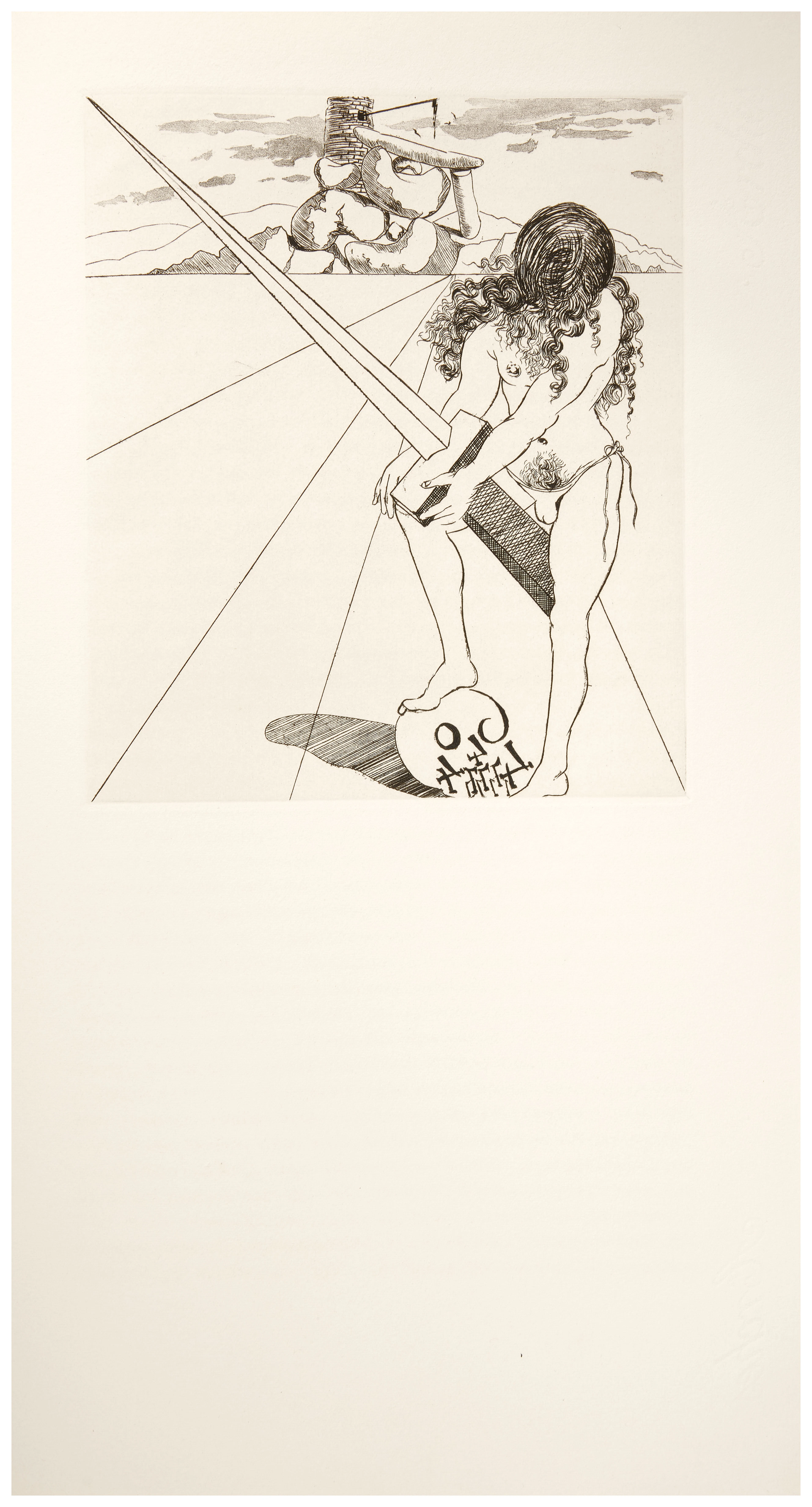 Salvador DALÍ 1904 - 1989 Le Château d'Otrante - 1964