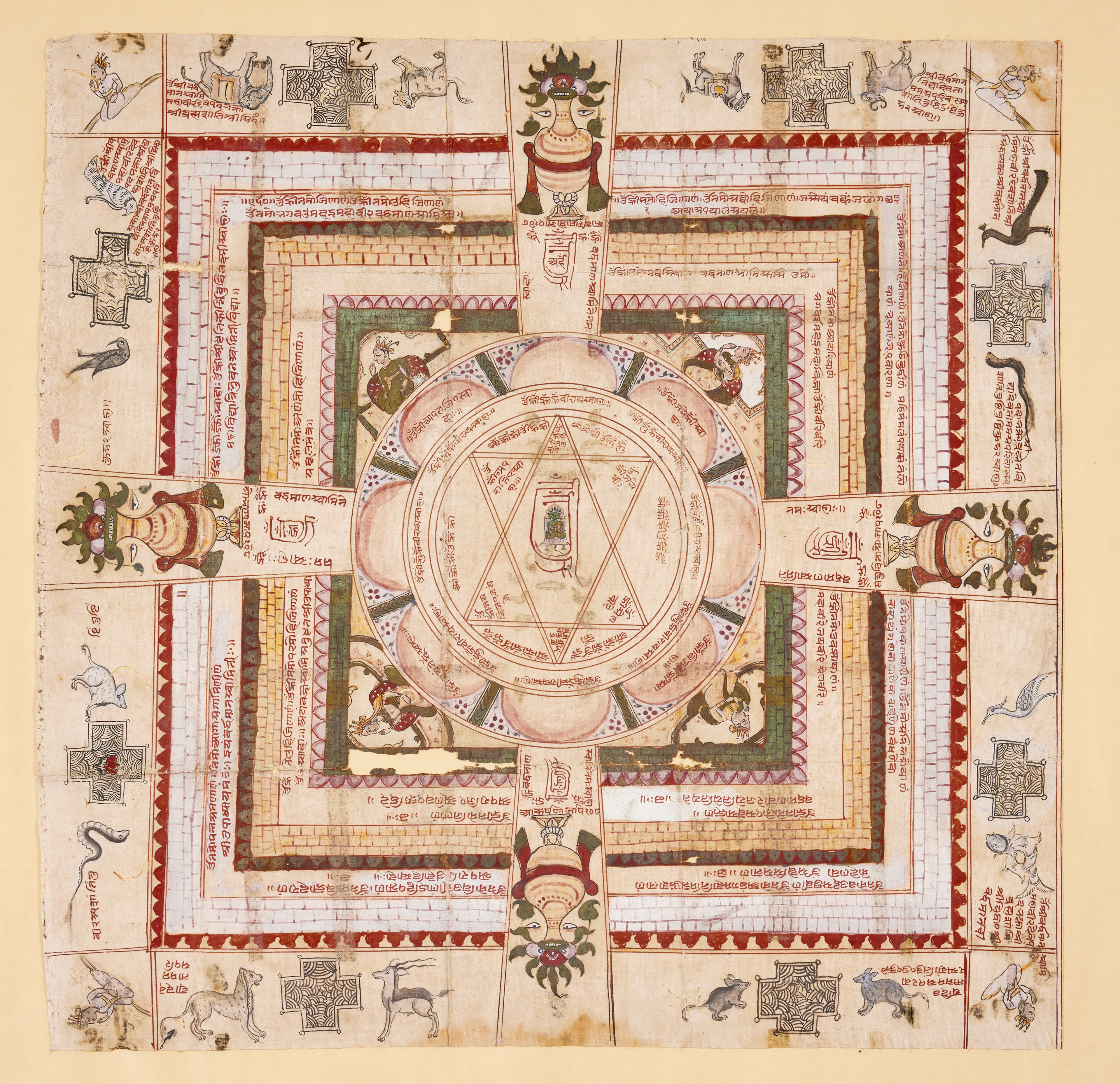 A Jain Cosmological Painting on Cloth