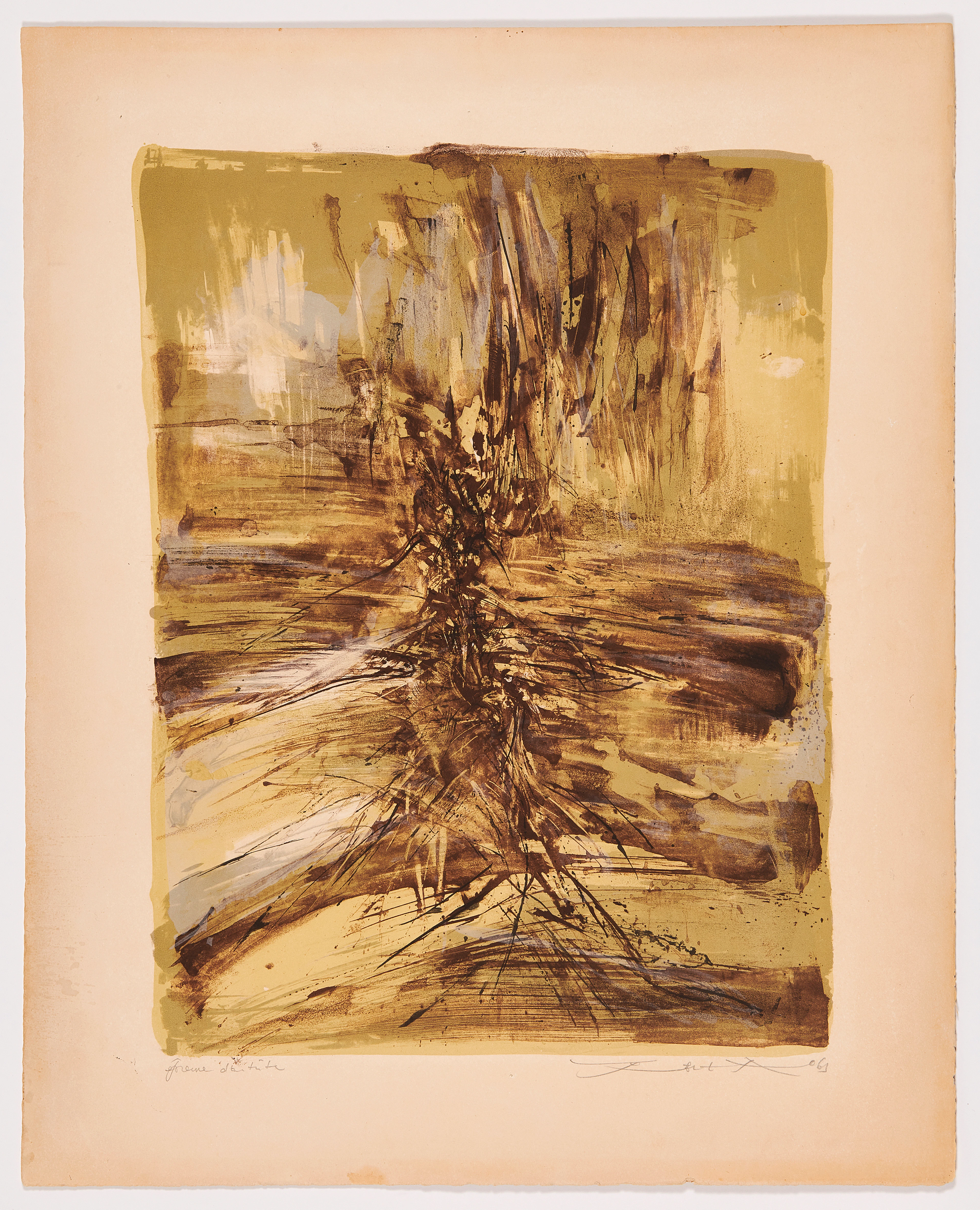 ZAO WOU-KI 1920 - 2013 Sans titre - 1963
