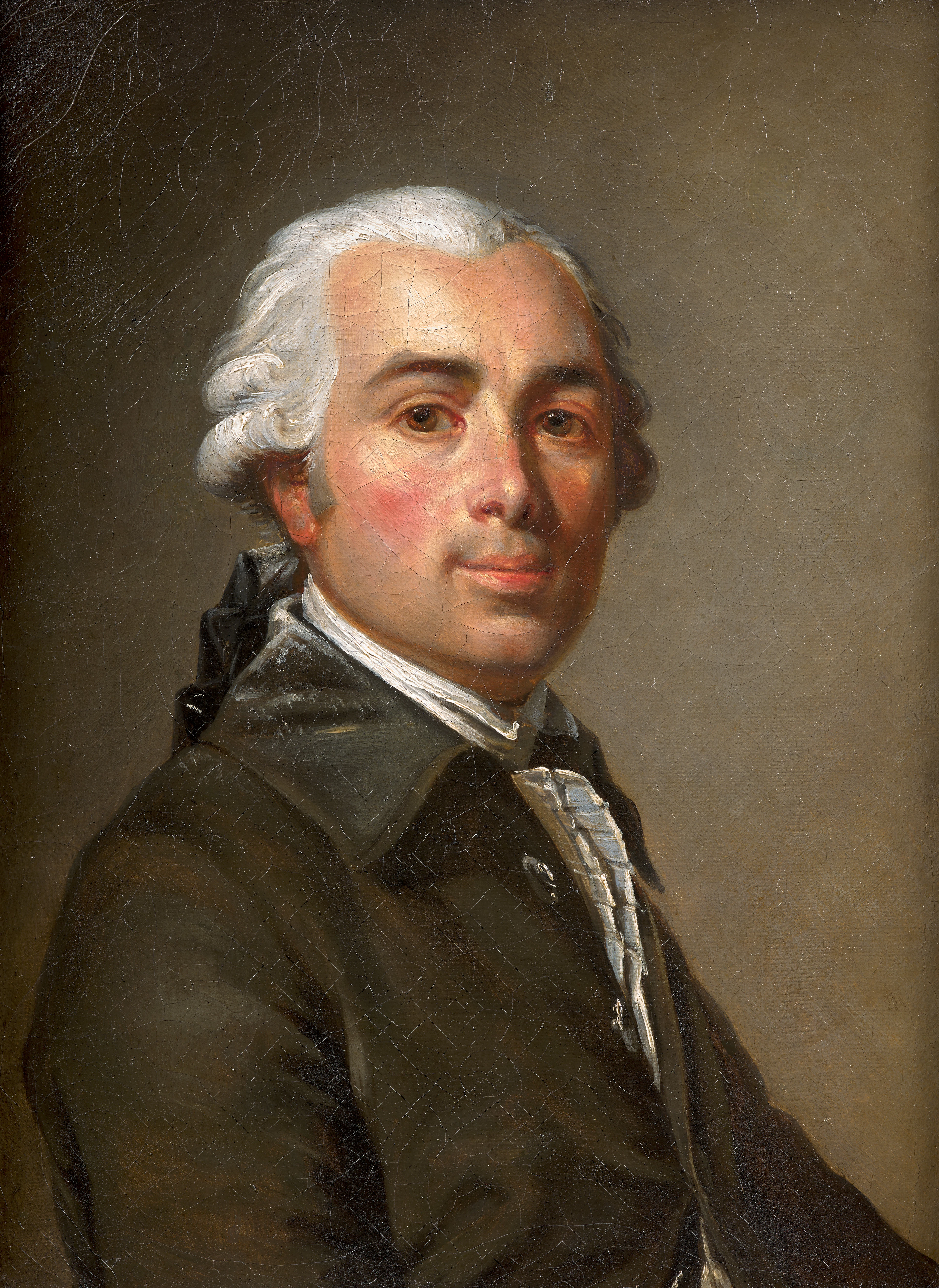 Ecole française du XVIIIe siècle Portrait d’homme à la veste brune