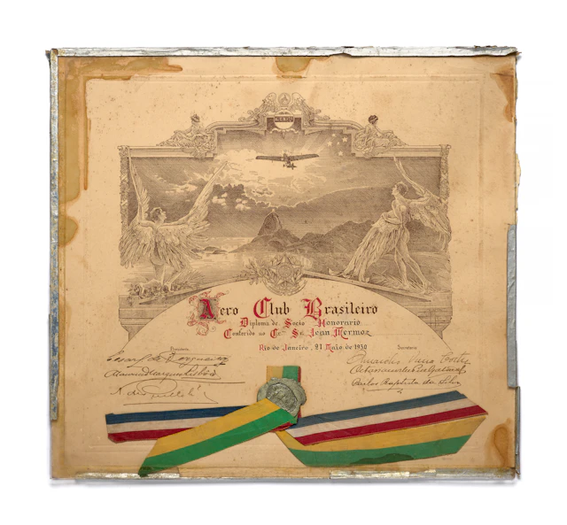 BREVET DE L’AERO-CLUB BRÉSILIEN DE JEAN MERMOZ