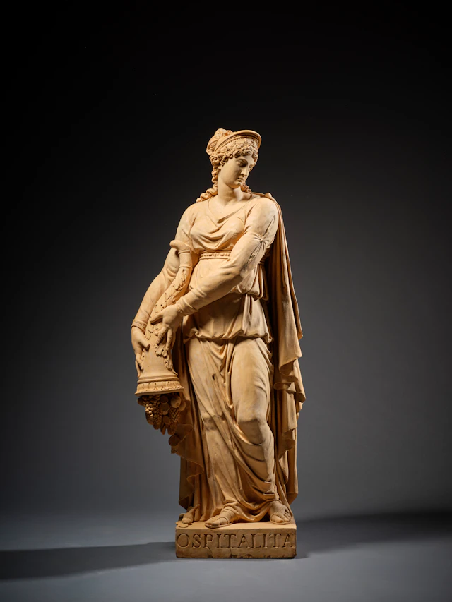 Camillo PACETTI Rome, 1758 – Milan, 1826 Allégorie de l'hospitalité