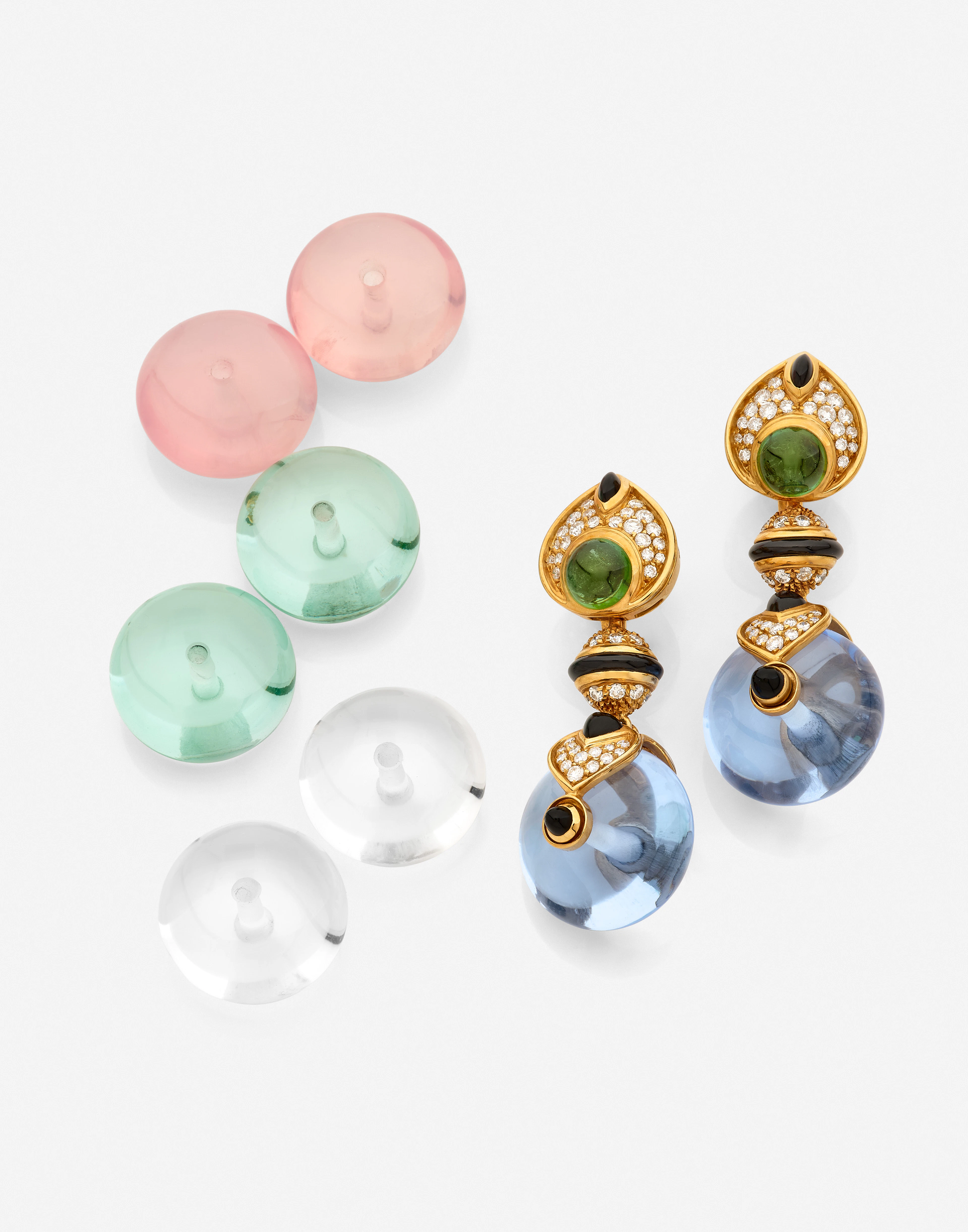 ÉCRIN D'UNE ÉLÉGANTE - PART. III MARINA B. - Paire de pendants d’oreilles
