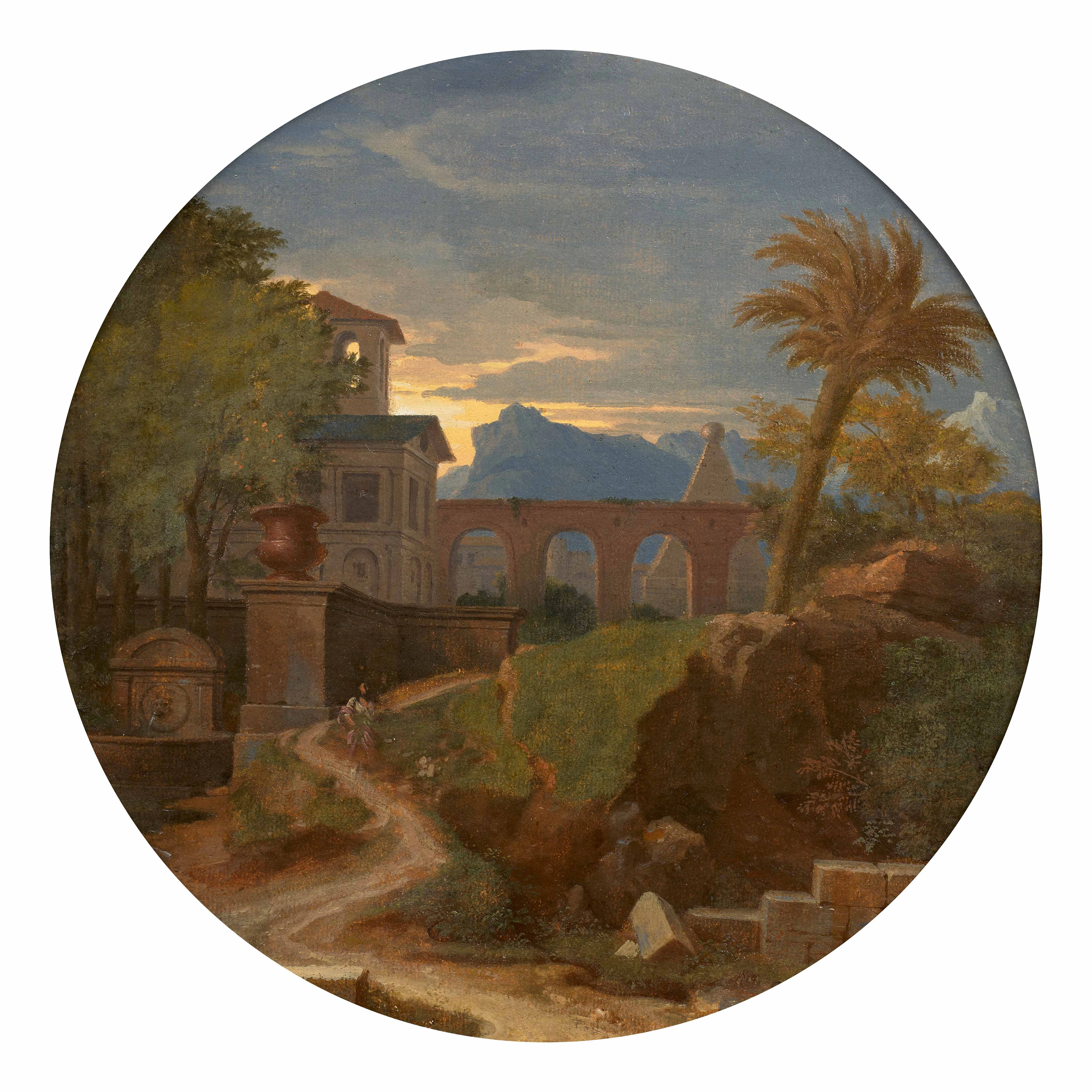 Ecole française du XVIIe siècle Atelier de Francisque Millet Paysage