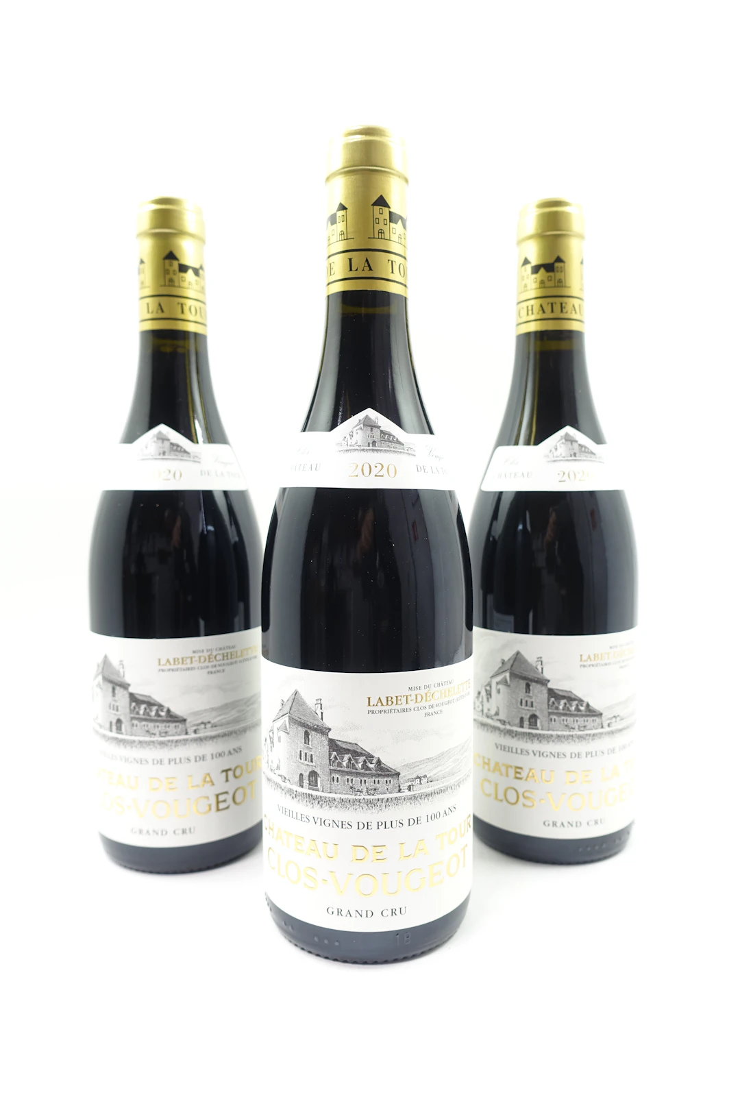 6 bts CLOS DE VOUGEOT 2020 Grand Cru. Vieilles Vignes de plus de 100