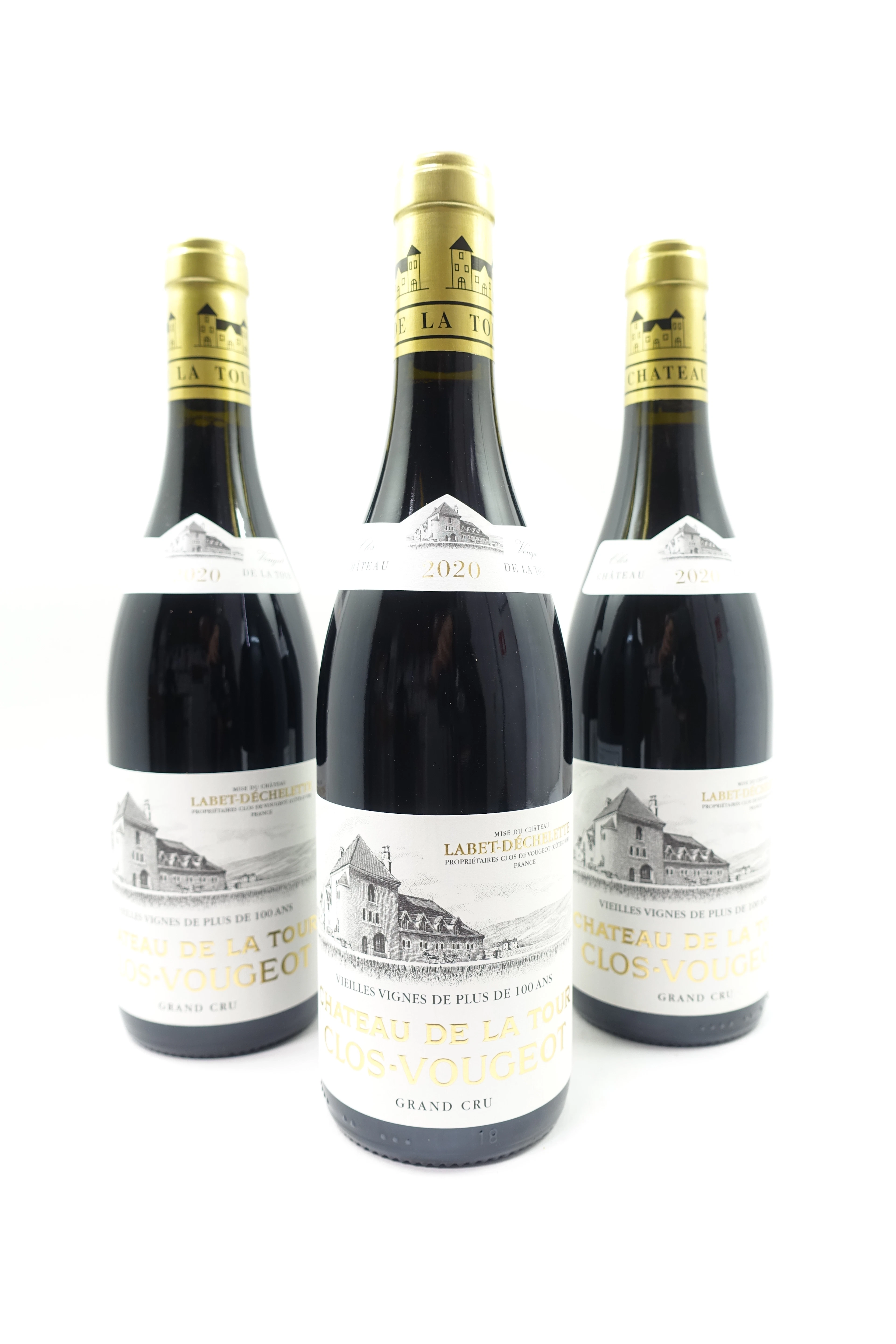 6 bts CLOS DE VOUGEOT 2020 Grand Cru. Vieilles Vignes de plus de 100