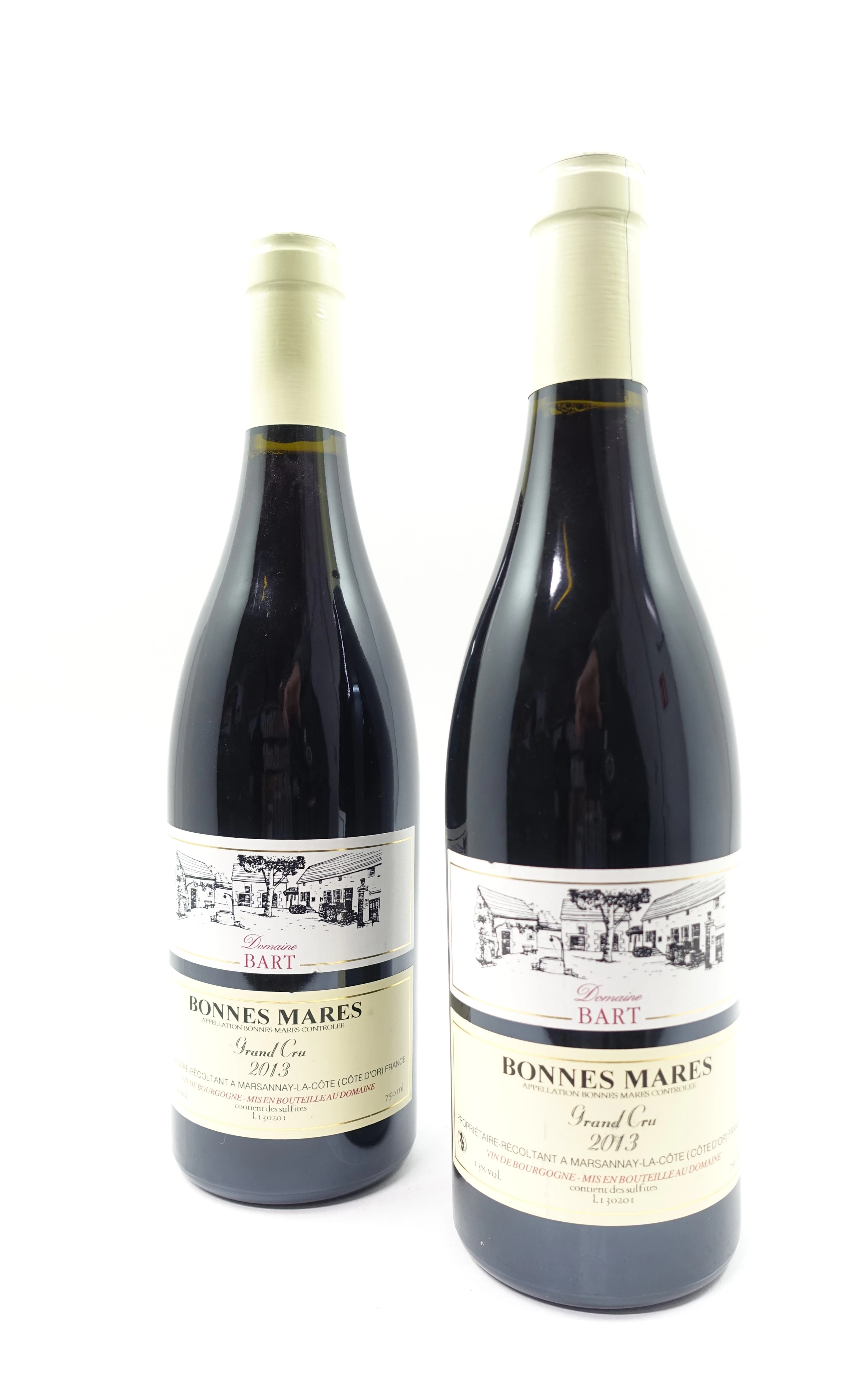 2 bts BONNES MARES 2013 Grand Cru. Domaine Bart