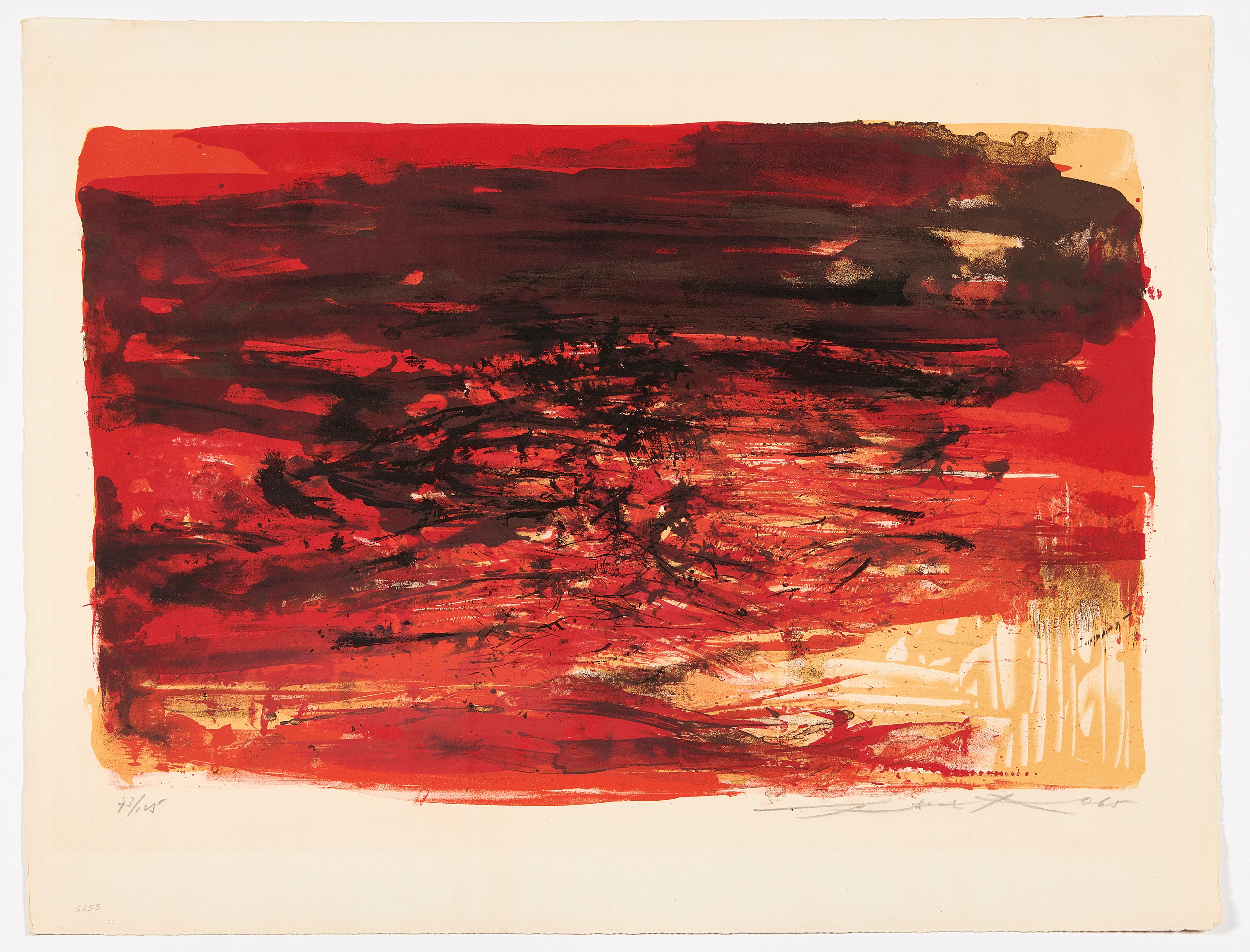 ZAO WOU-KI 1920 - 2013 Sans titre - 1965
