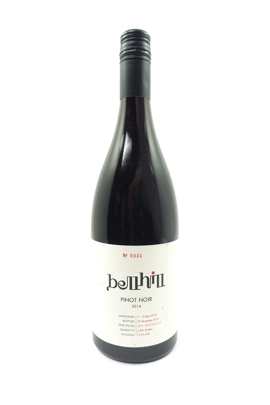 1 bt NOUVELLE ZELANDE - BELL HILL 2014 Pinot Noir Canterbury