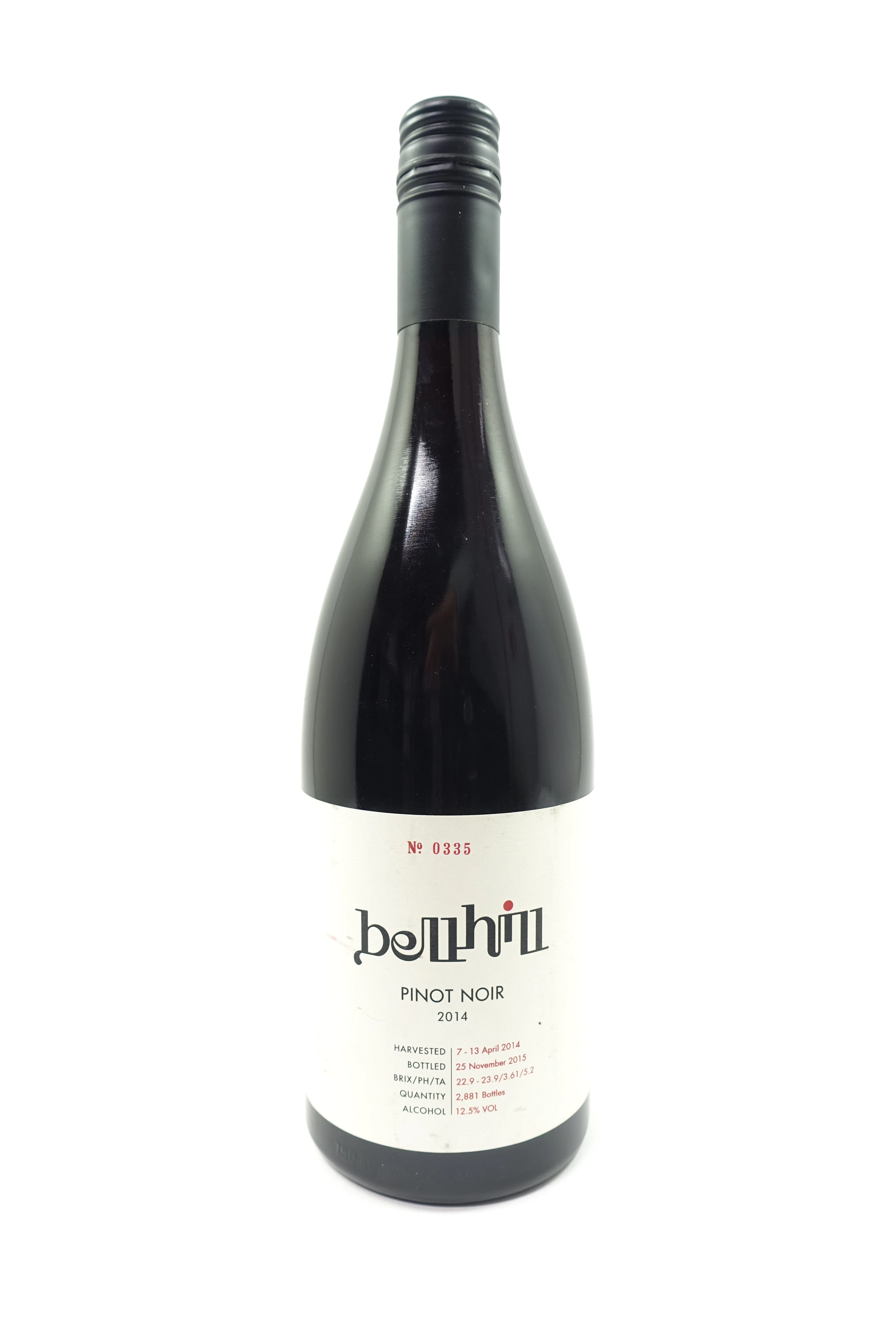 1 bt NOUVELLE ZELANDE - BELL HILL 2014 Pinot Noir Canterbury