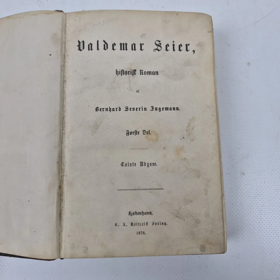 "Valdemar Seier" - Historisk roman - Bernhard Severin Ingemann - 1878