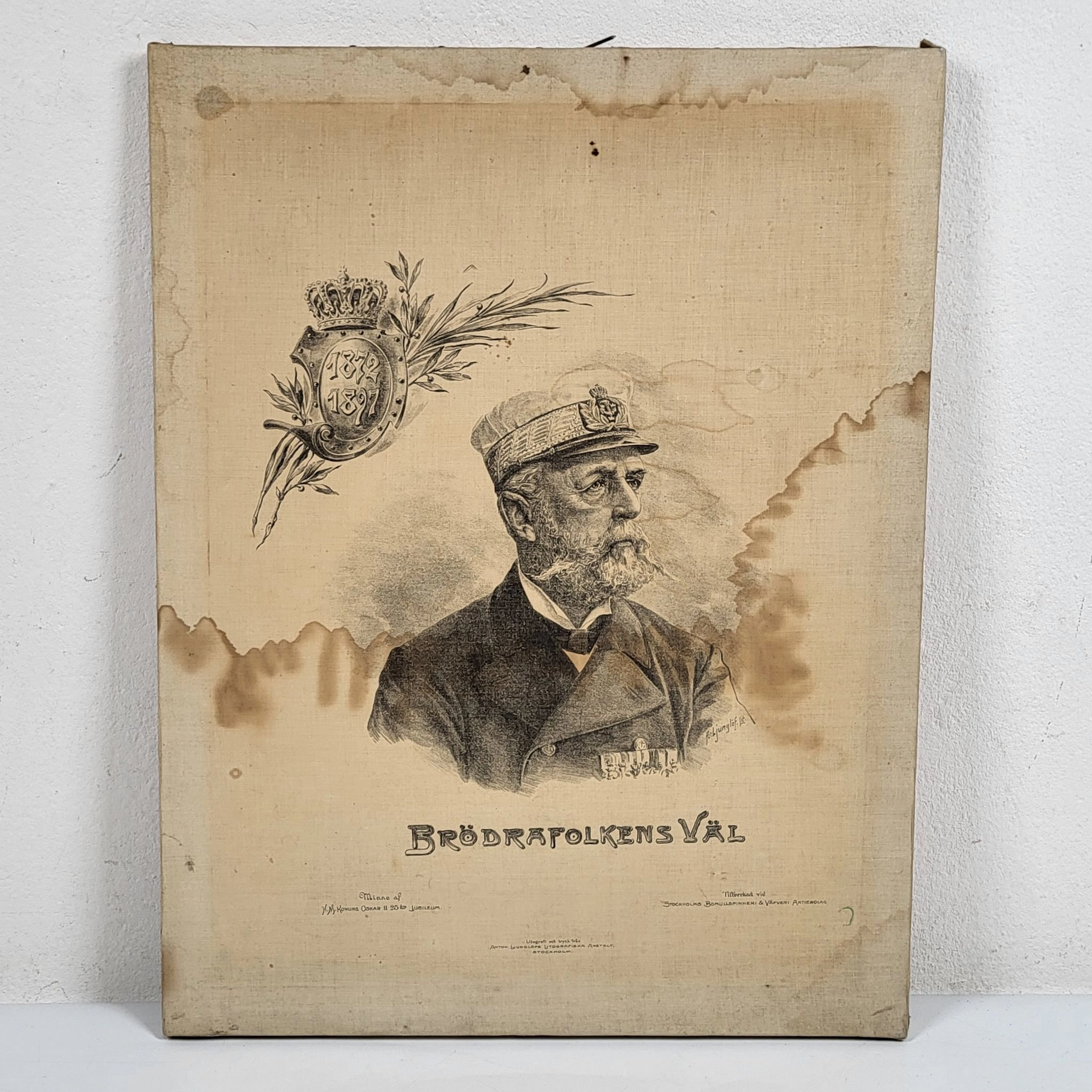Brödrafolkens väl - Minne av H.M. Konung Oskar II 25års jubileum - A. Ljunglöf