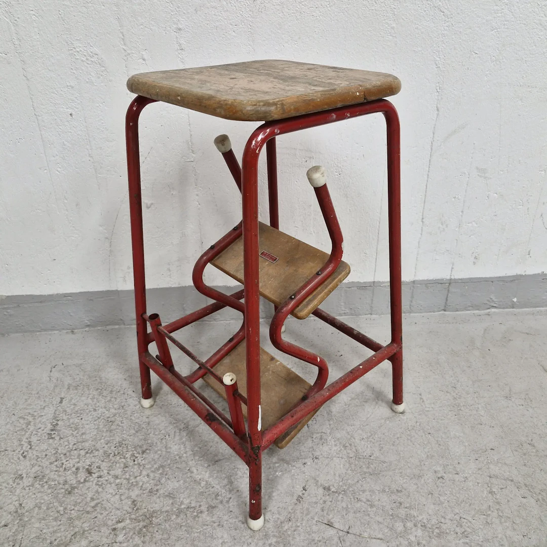 Kökspall - Trappstege - Be-Ge - Stegpall - Pall - 1900-tal - Vintage