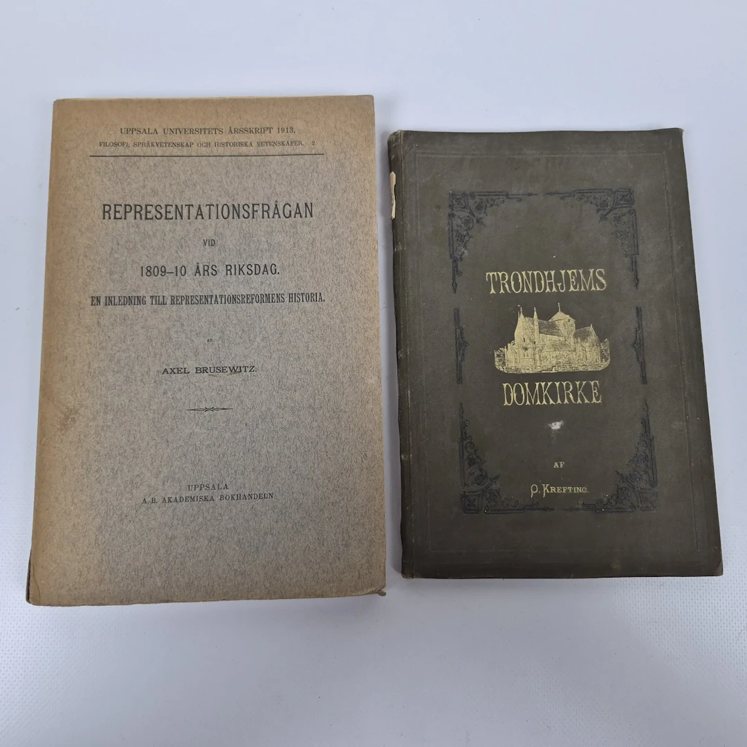 "Trondhjems domkirke" & "Representationsfrågan" - P. Krefting & Axel Brusewitz