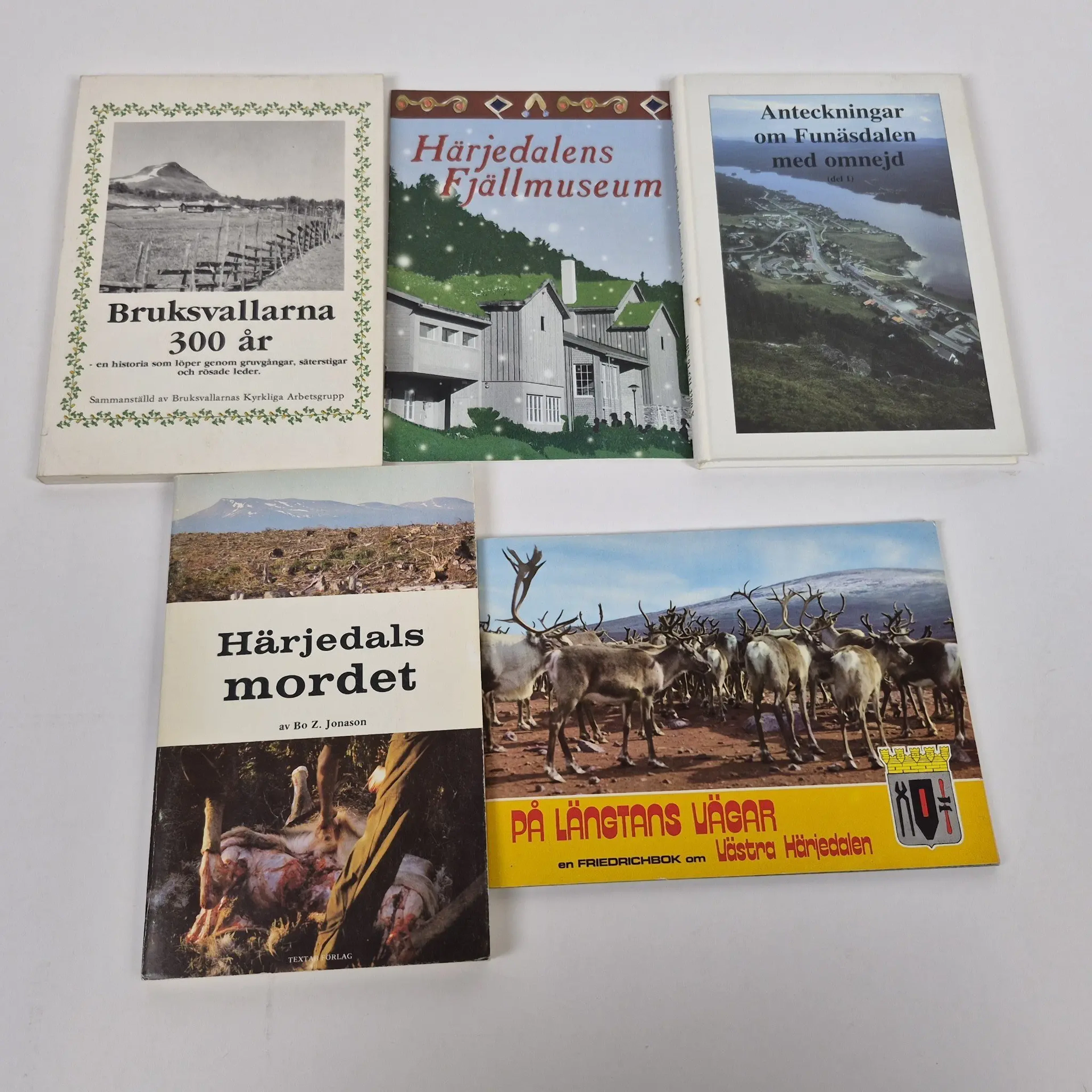 Parti böcker om Jämtland/Härjedalen - "Bruksvallarna 300år" & "Härjedals mord"