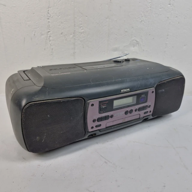 Radio - Hitachi, CX-450E - CD- & kassettbandspelare