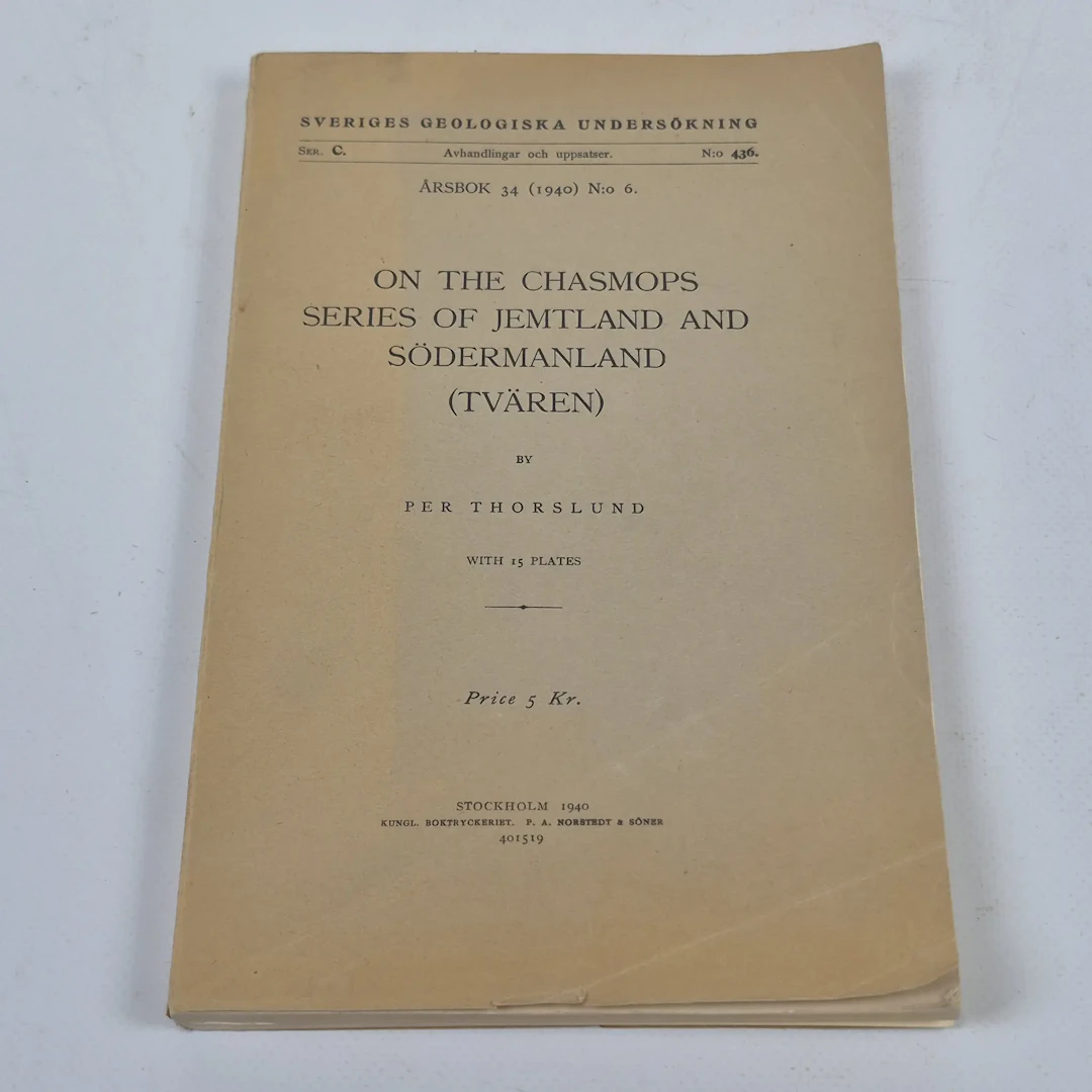 "On the Chasmops Series of Jemtland and Södermanland (Tvären)" av Per Thorslund