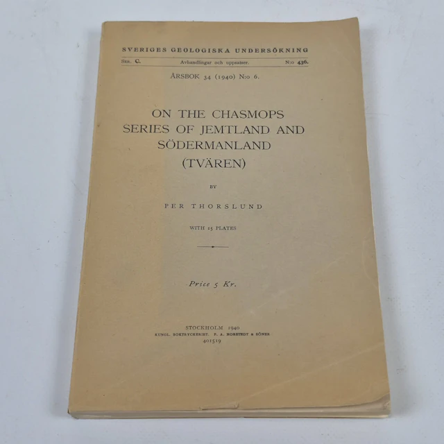 "On the Chasmops Series of Jemtland and Södermanland (Tvären)" av Per Thorslund