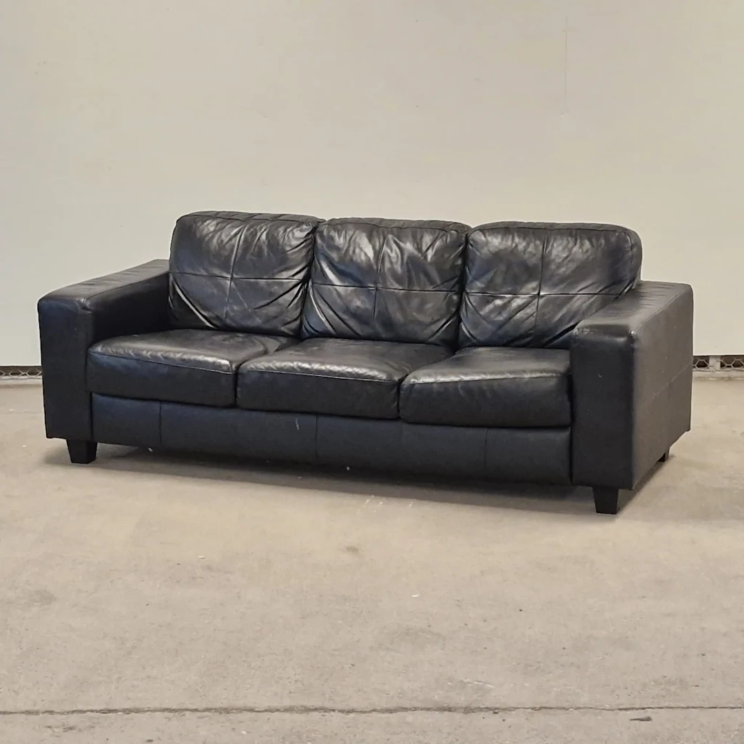 Soffa i läder - Skogaby - IKEA - 3-sitsig lädersoffa
