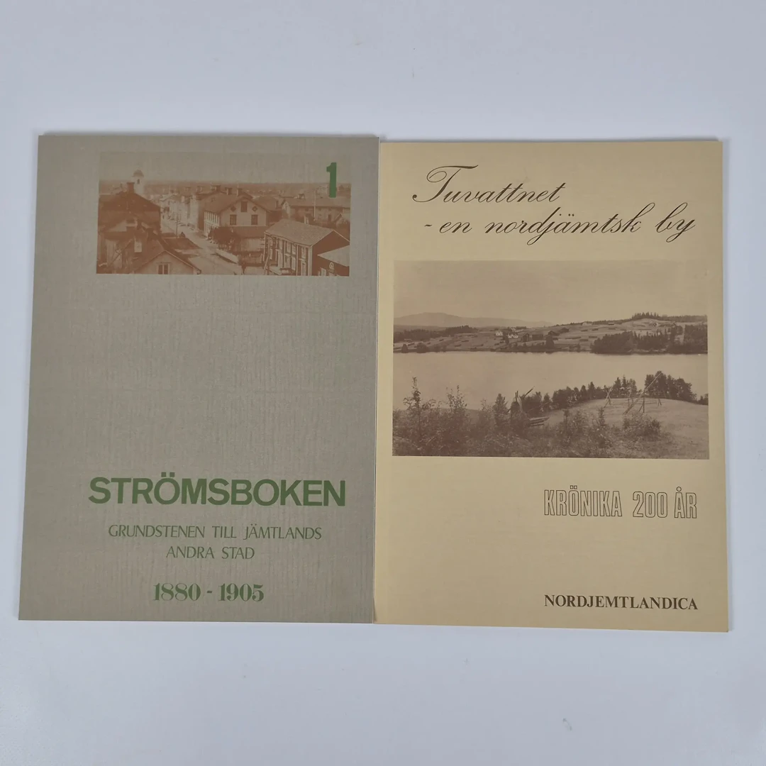 "Strömsboken del 1" & "Tuvattnet, en nordjämtsk by" - Yngve Nilsson m.fl.