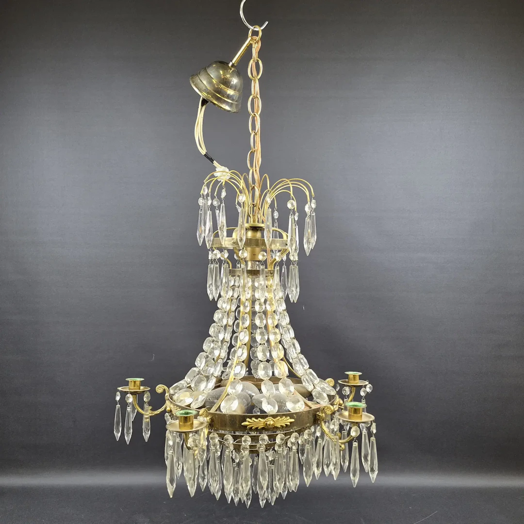 Kristallkrona - Ljuskrona - Taklampa - Lampa - 1900-tal