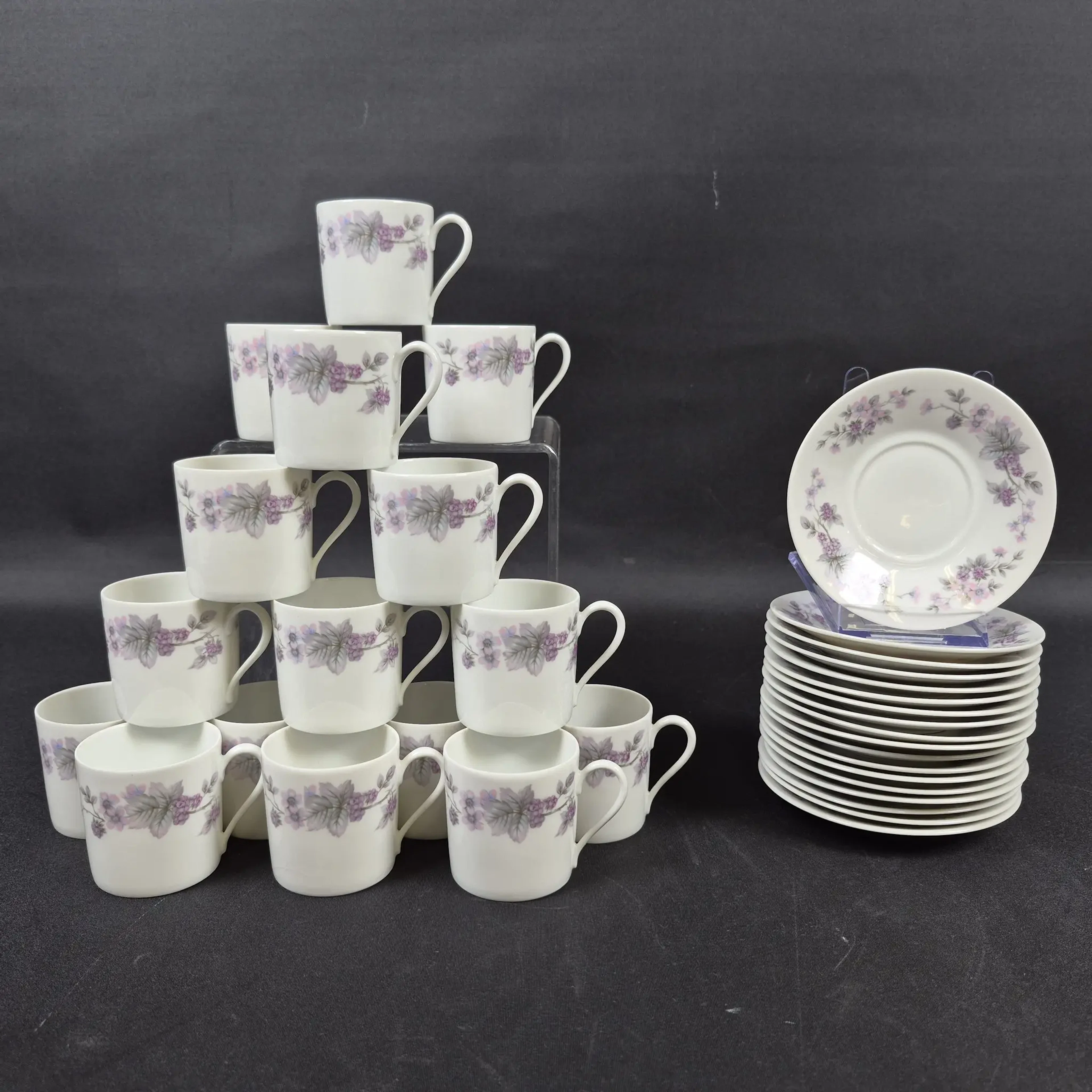 16st. Mockakoppar med 18st. Kaffefat - Kaffekoppar - Rosenthal