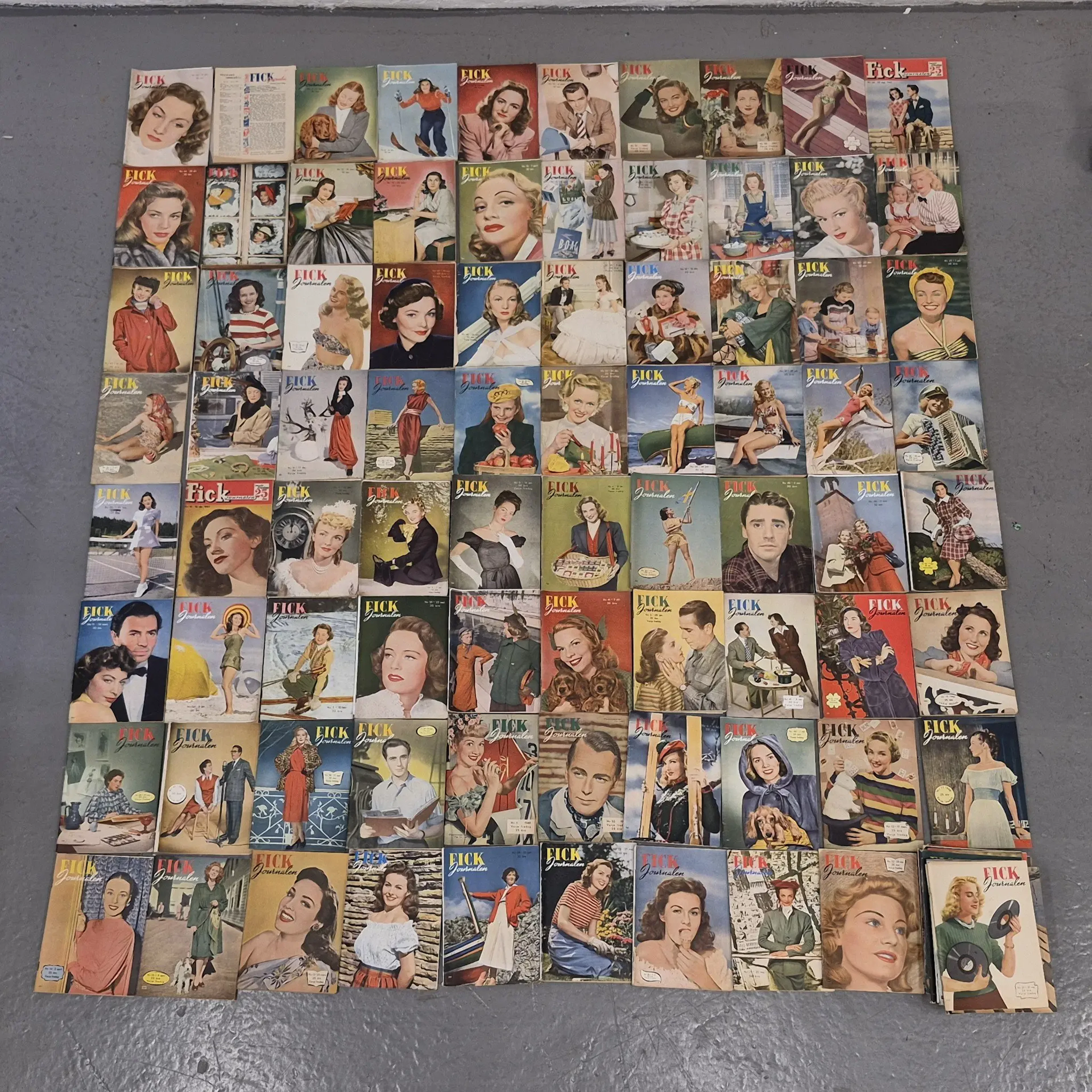 Parti äldre tidningar - "FICK journalen"
