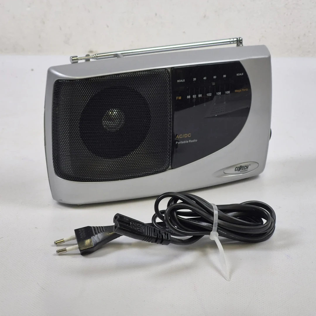 Bärbar radio - Radioapparat - Contech AC/DC