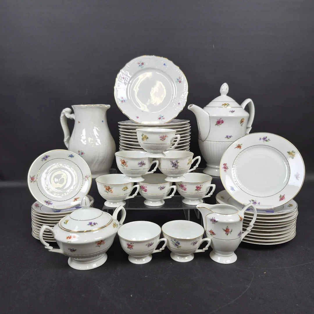 47st. Delar av servis - Kaffeservis - Czechoslovakia
