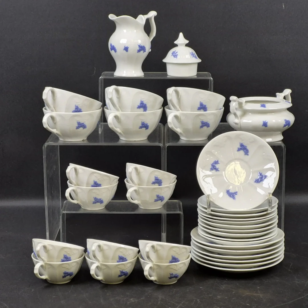 35st. Delar av servis - Kaffeservis - "Blå Blom" - Gustavsberg