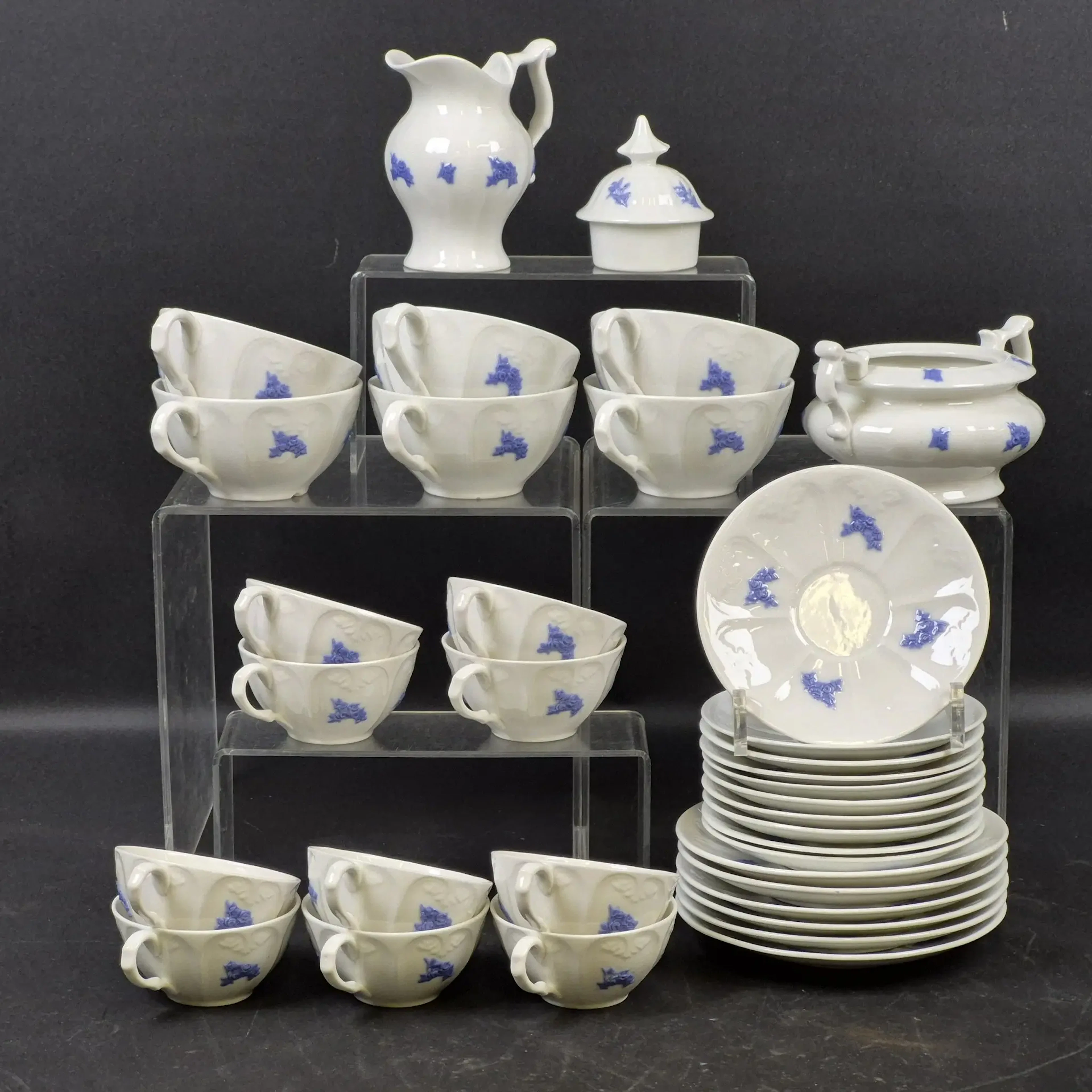 35st. Delar av servis - Kaffeservis - "Blå Blom" - Gustavsberg