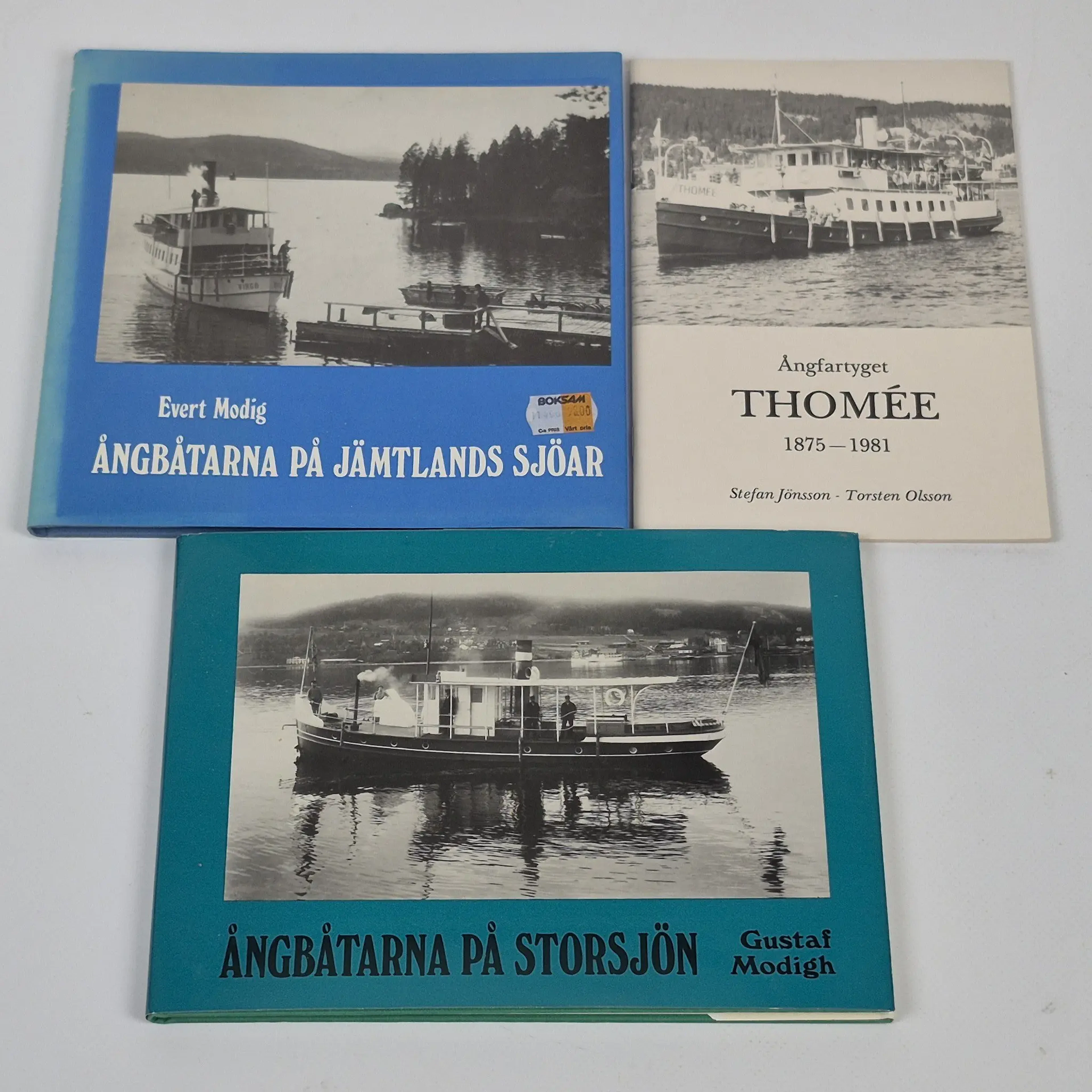 Ångfartyget, Thomée", "Ångbåtarna på Jämtlands sjöar" & "Ångbåtar på Storsjön"