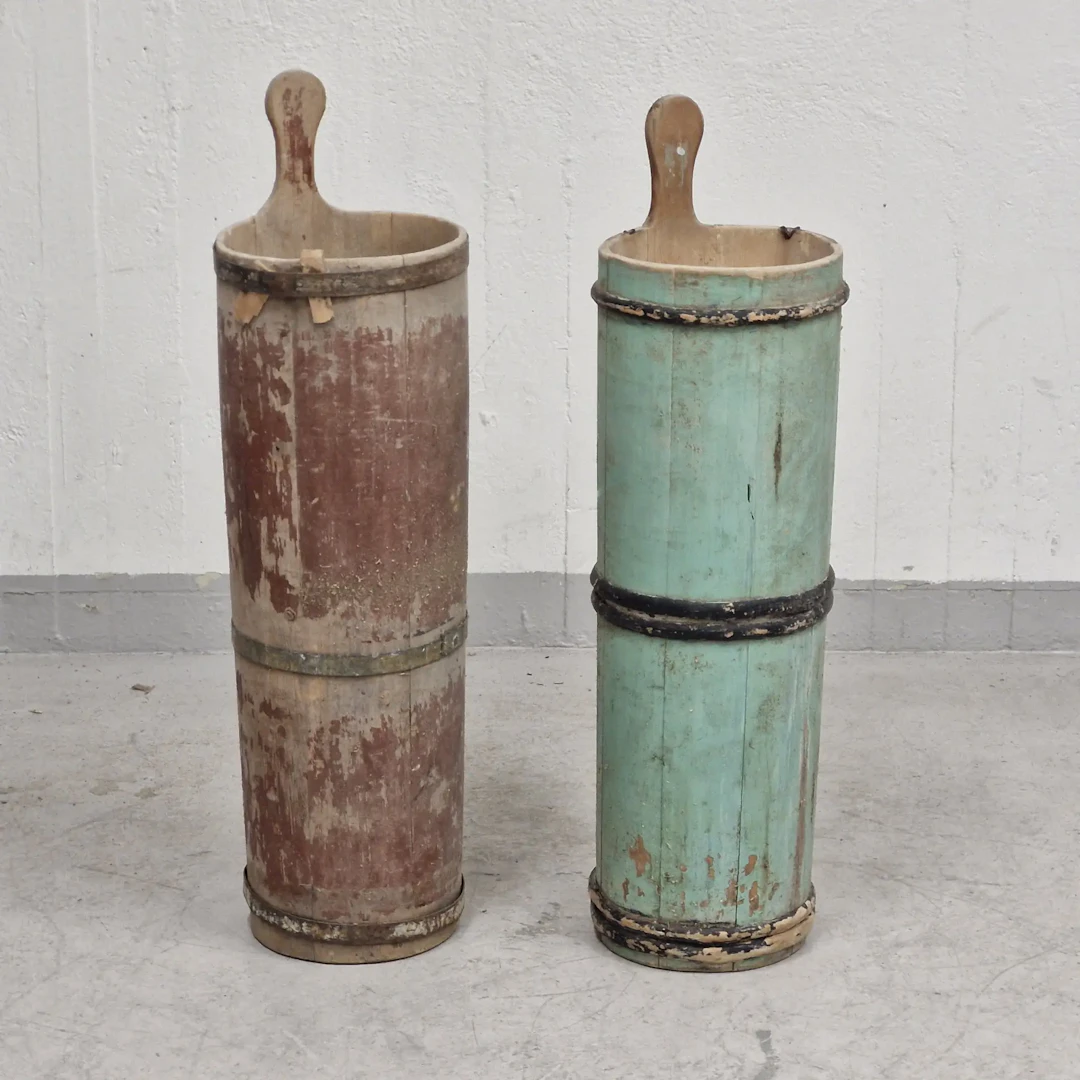 2st smörkärnor i trä - Allmoge - Kärna - Jämtland - 1800 tal