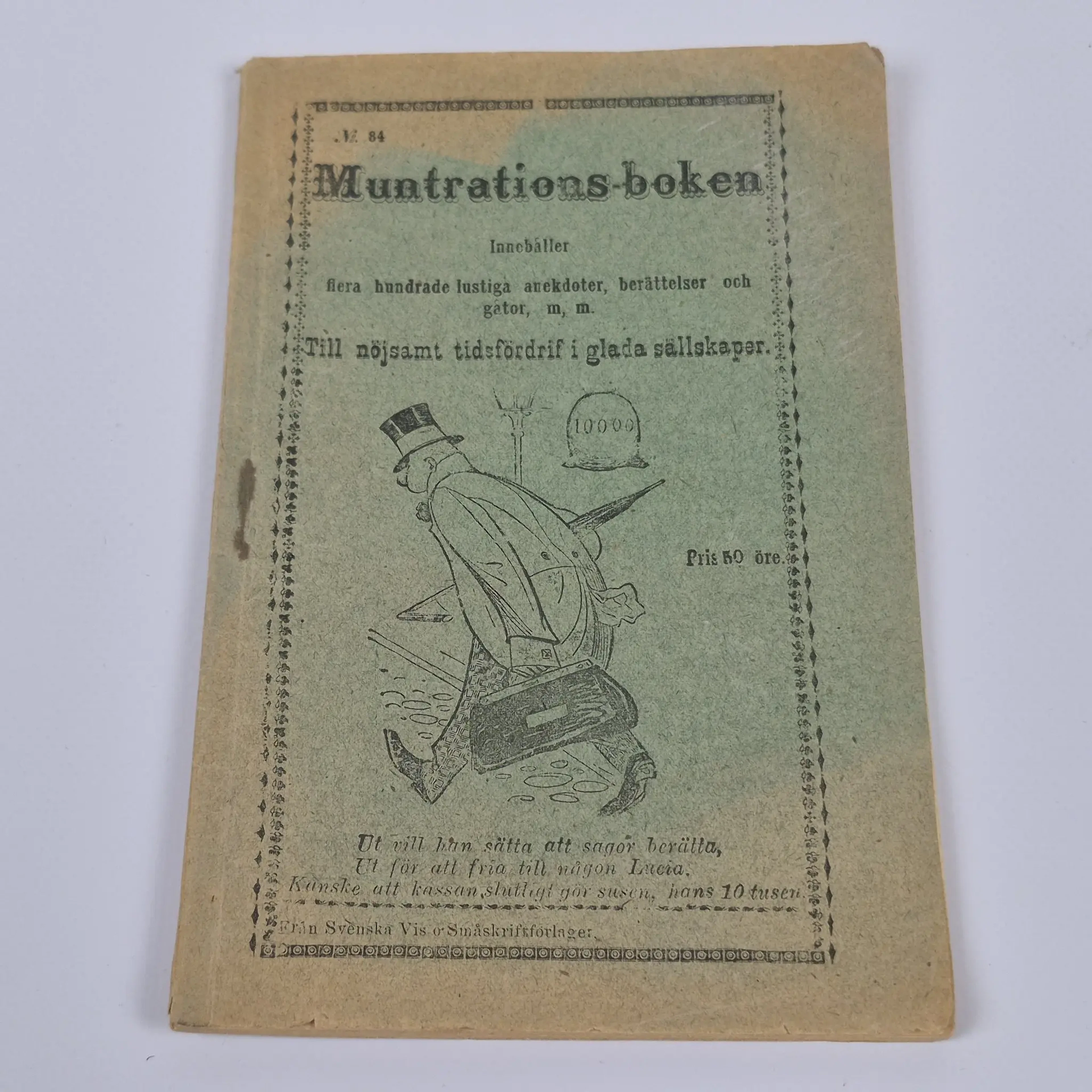 "Muntrations-boken" - Flera hundra lustiga anekdoter m.m. - Svenska Vis- & små