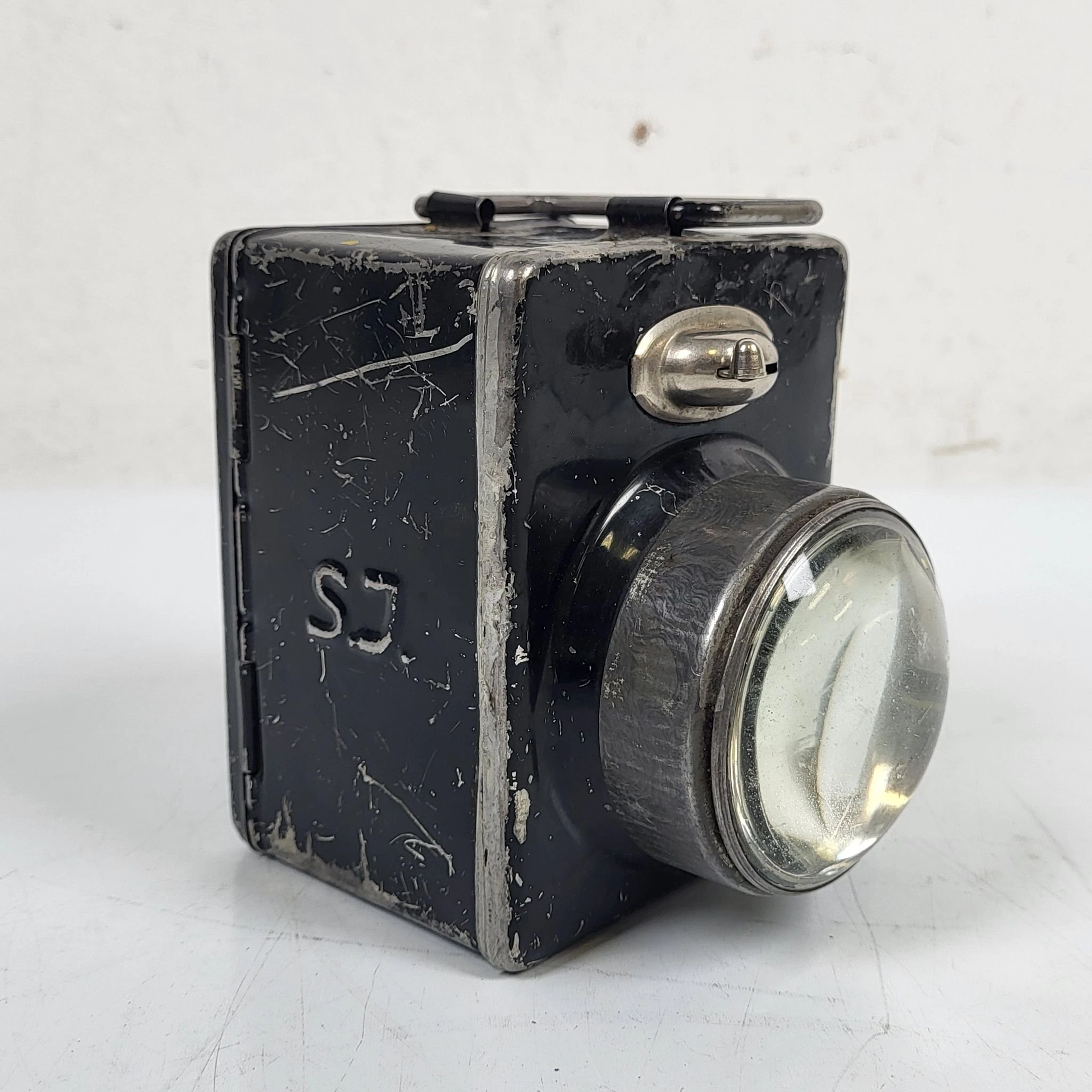 Lampa i metall - SJ stinslykta - Vintage