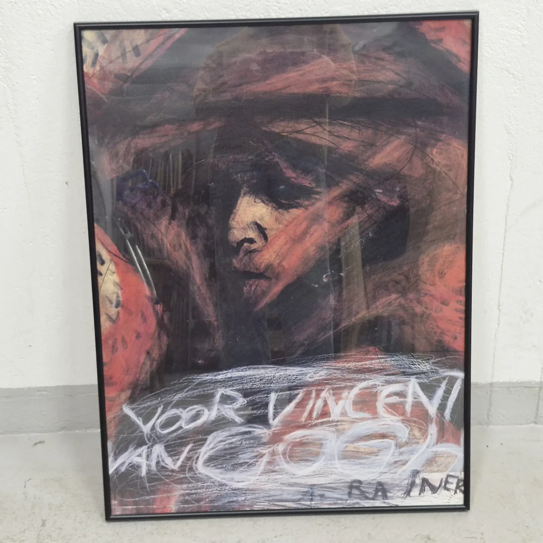 Inramad affisch - Voor Vincent van Gogh - 1990 - Poster - Tavla
