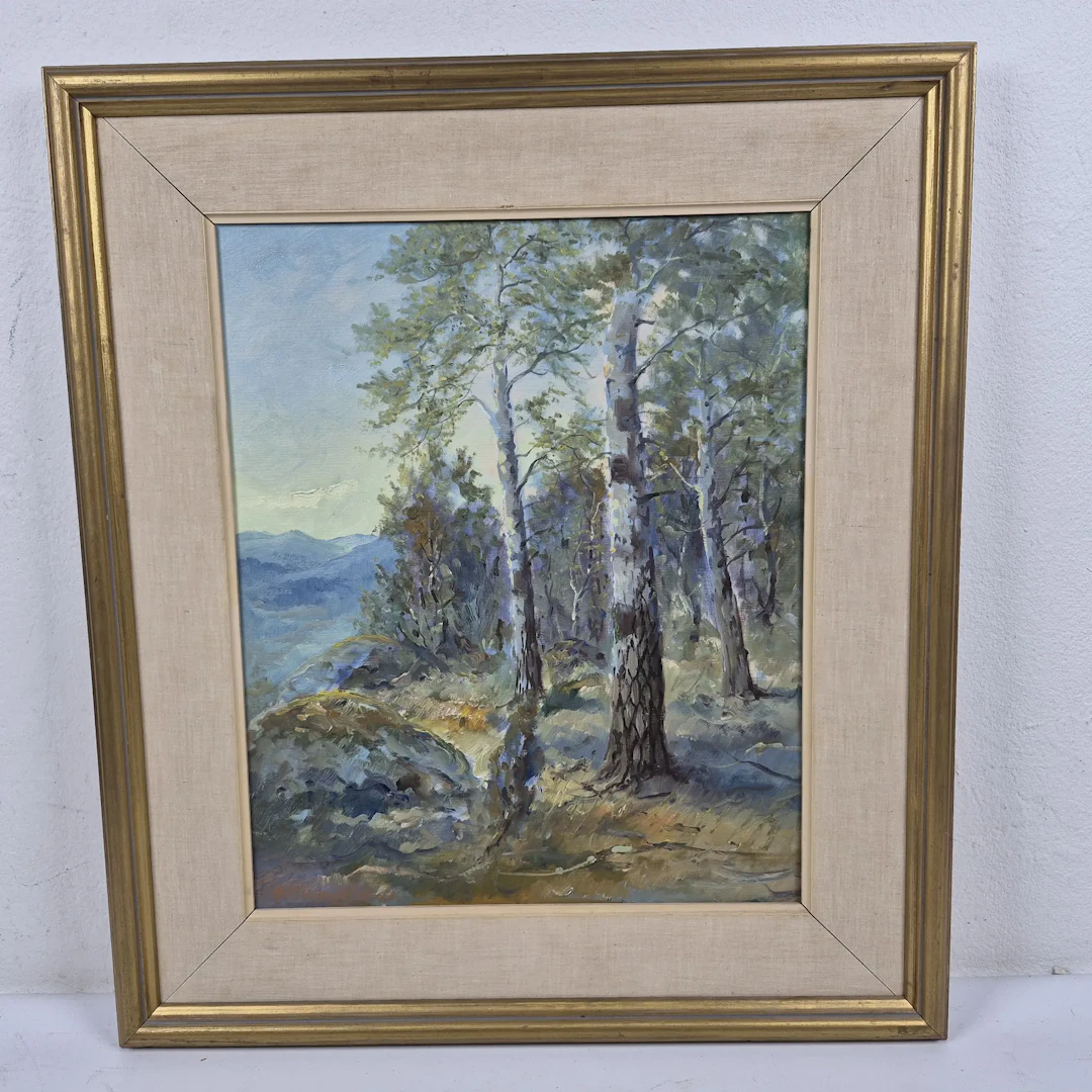 A. Blomqvist - 1952 - Olja på duk - Signerad - Oidentifierad konstnär