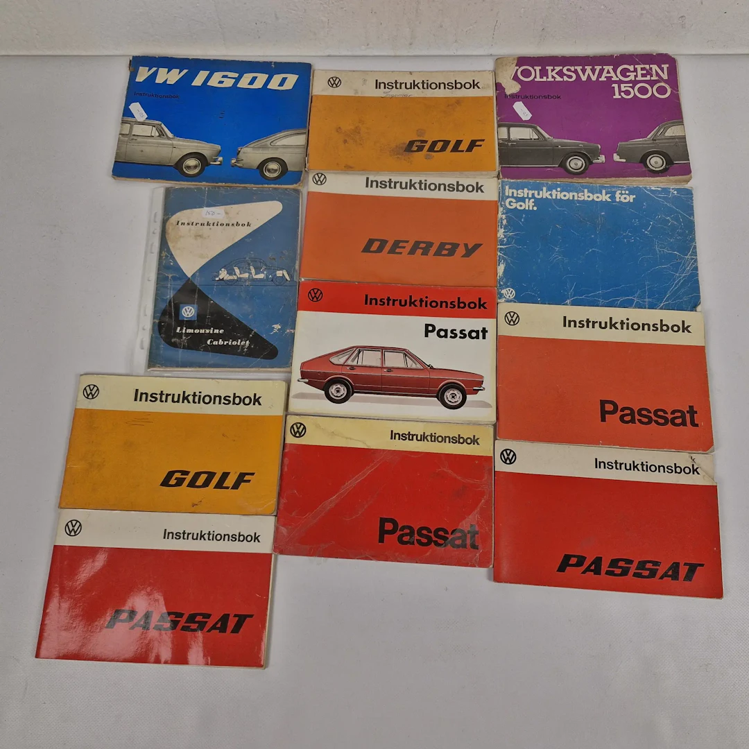 Parti Volkswagen instruktionsböcker - Blandade modeller - Samling