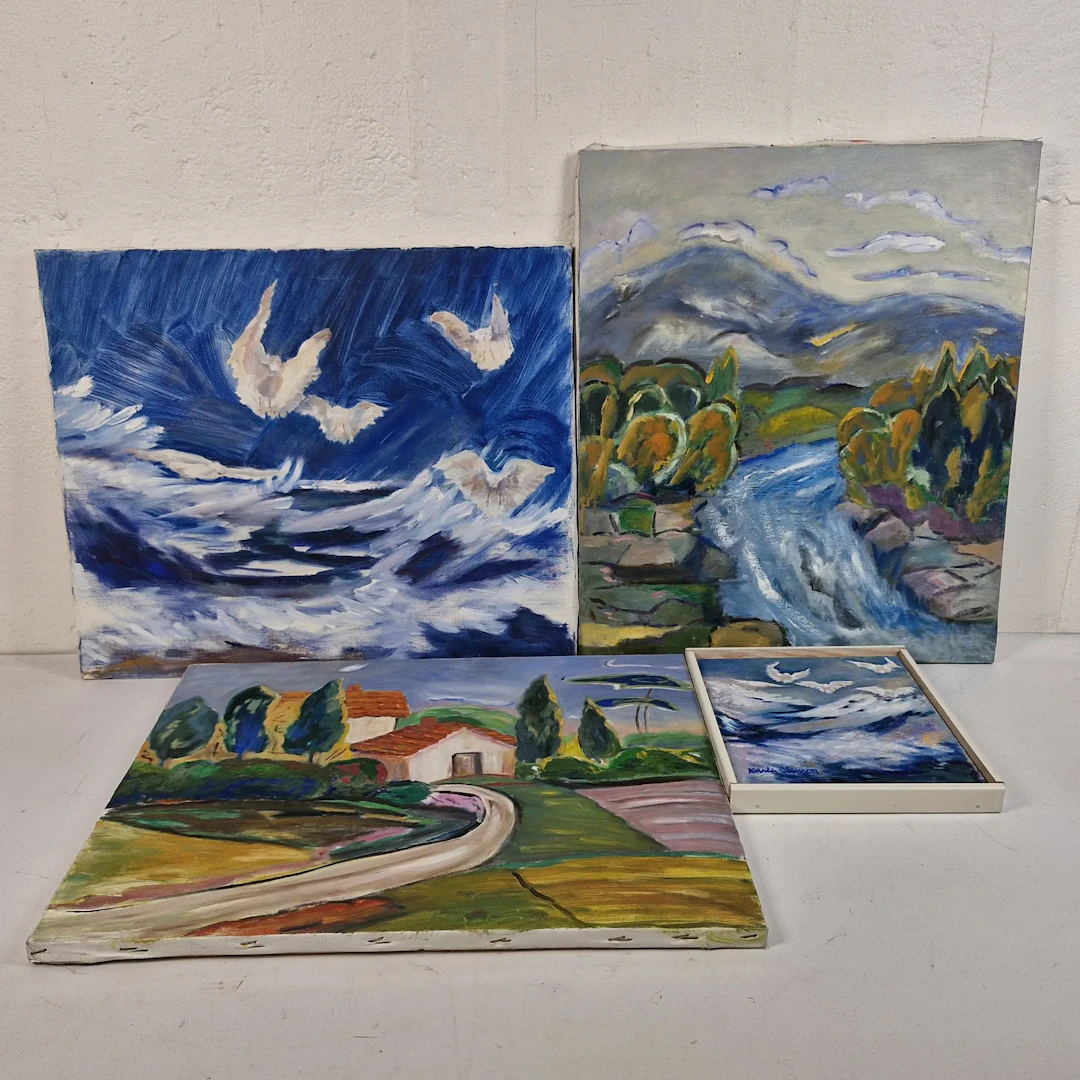 2st tavlor - Kerstin Olofsson - Akvarell - Landskap - Konst