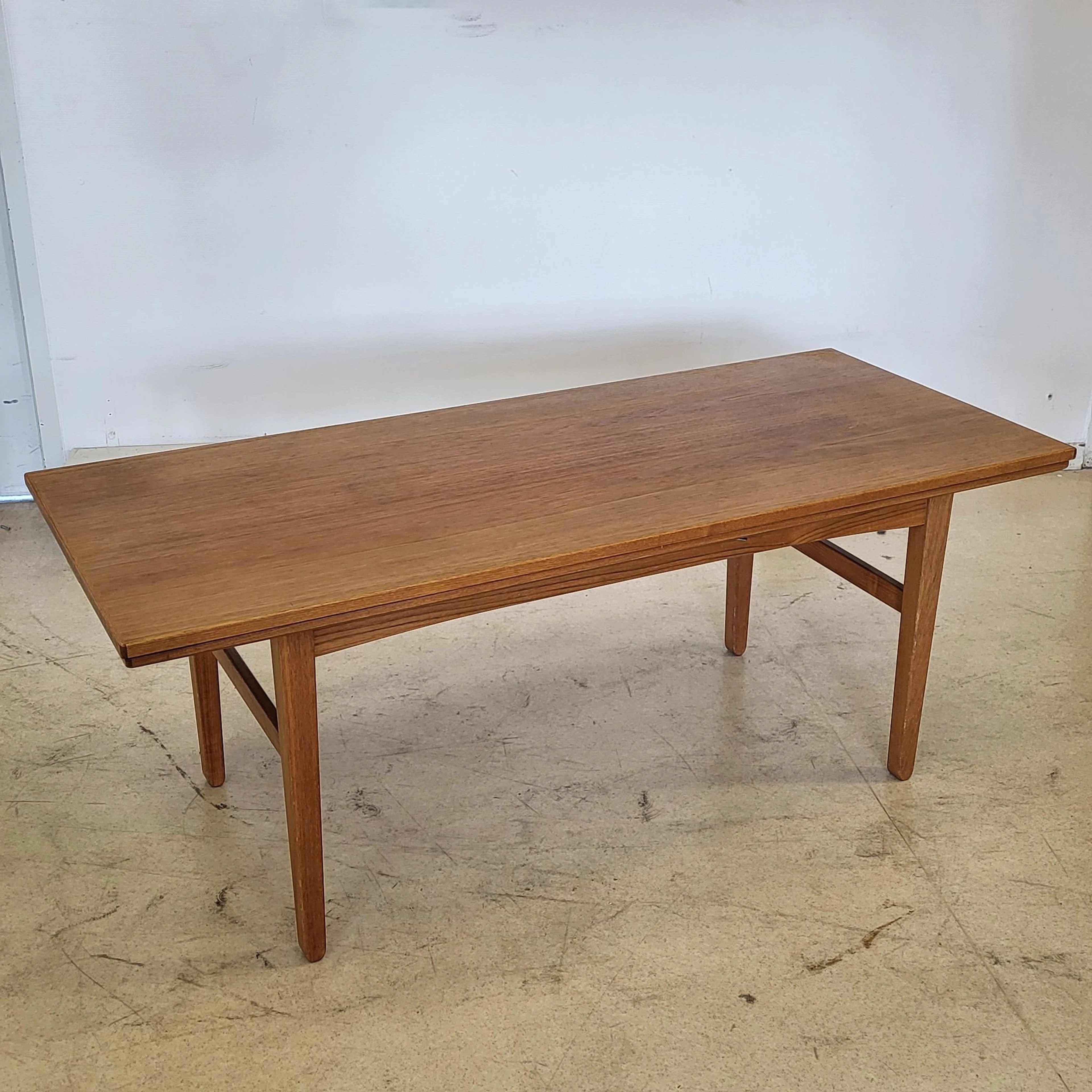 Soffbord i teak med utfällbara klaffar - Vardagsrumsbord - Vintage - 1960 tal