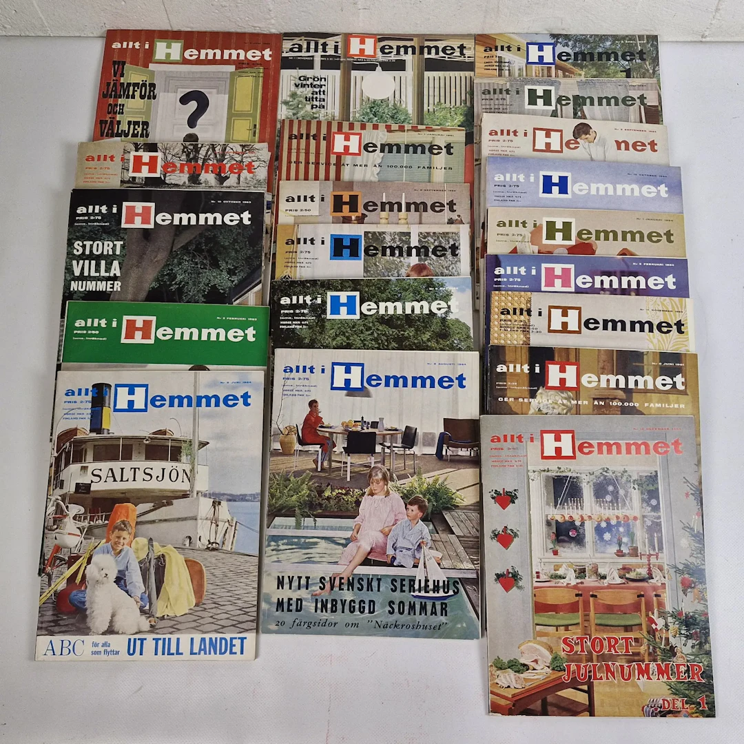 Parti Allt i Hemmet tidningar - 1961-1965 - Tidskrifter - Samling