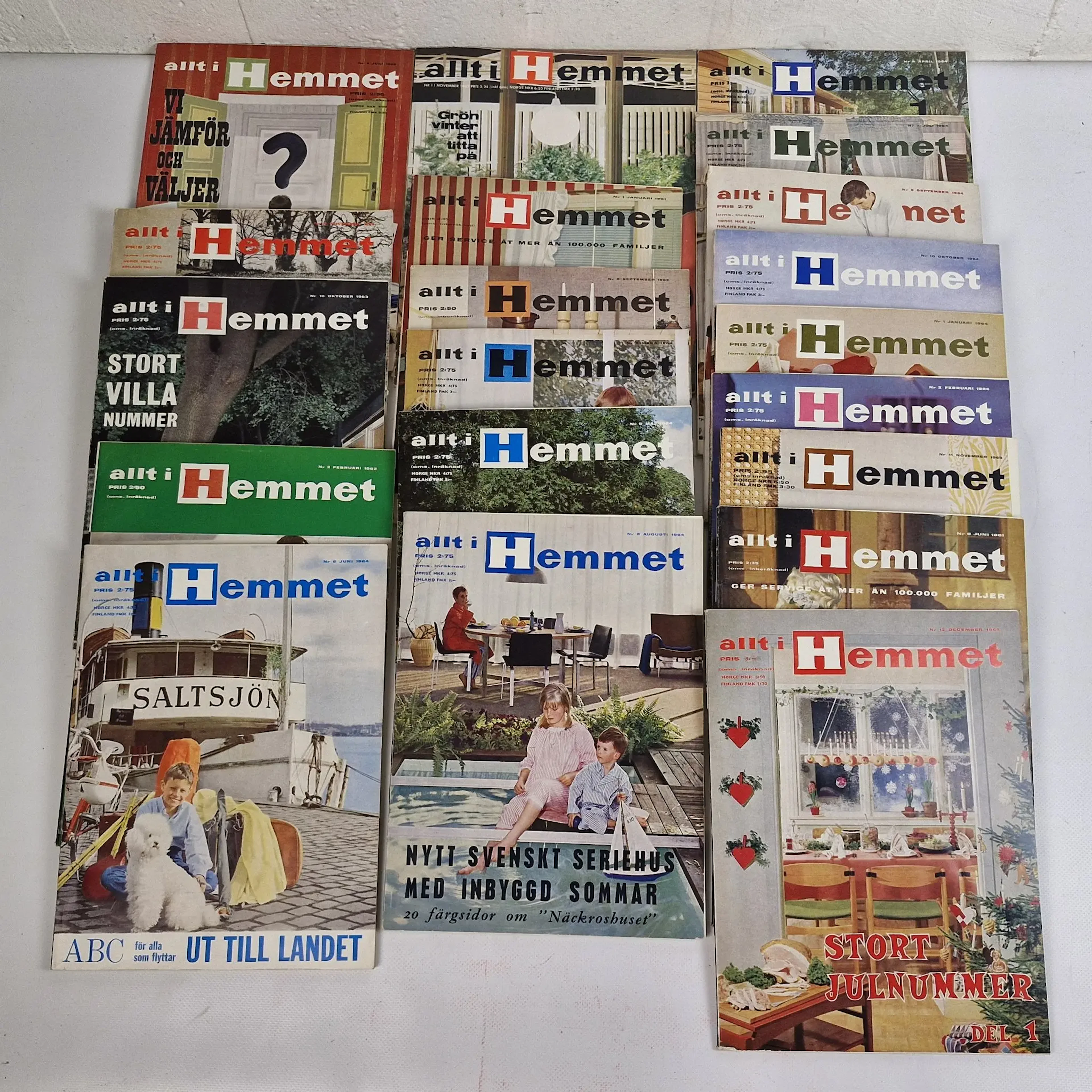Parti Allt i Hemmet tidningar - 1961-1965 - Tidskrifter - Samling
