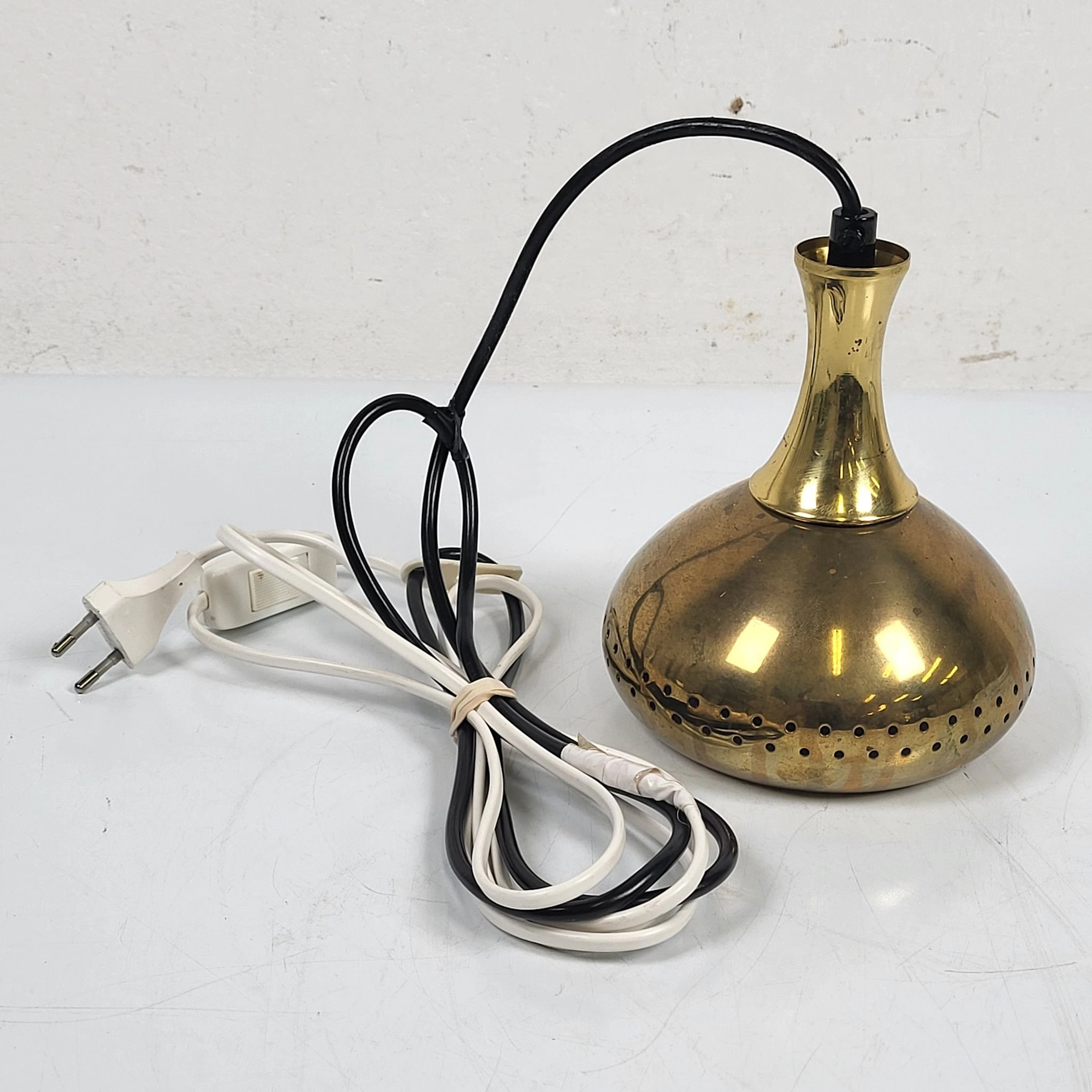 Hans Agne Jakobsson - Lampa i mässing - Fönsterlampa - Taklampa - 1960 tal